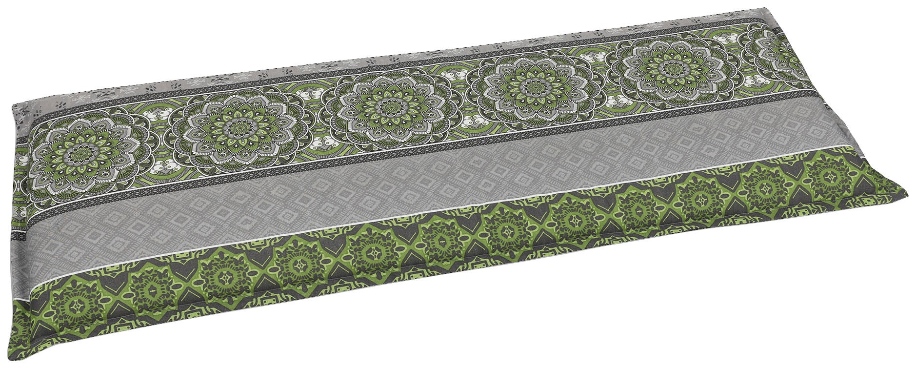 GO-DE Bankauflage grün/grau Bezug: 65% Polyester, 35% Baumwolle