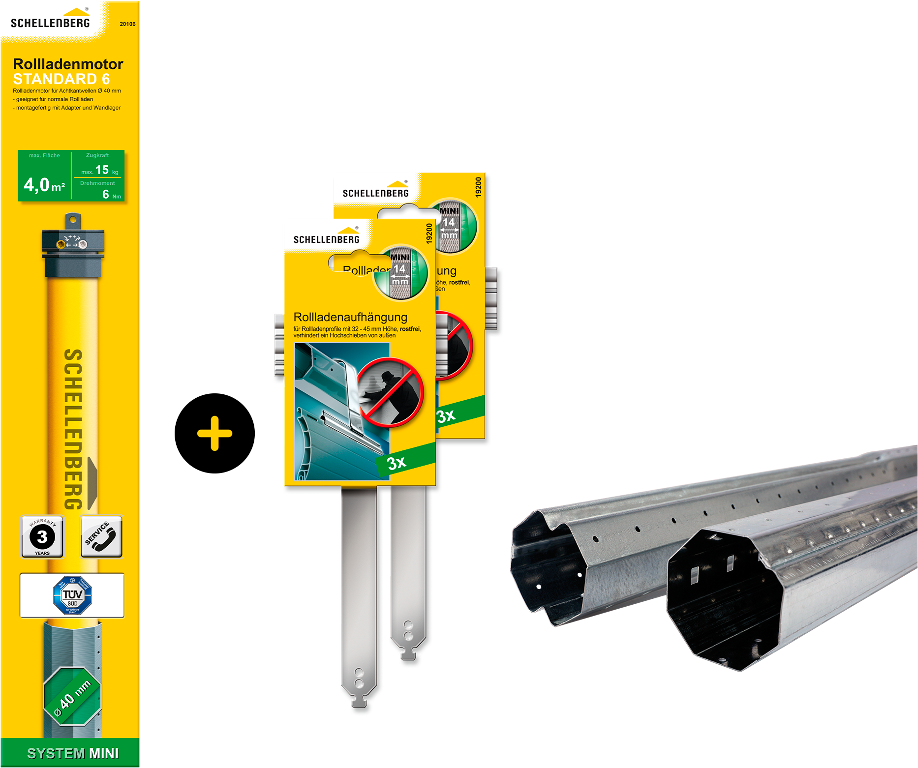 SCHELLENBERG Achtkantwelle »Standard, Rohrmotor mit mechanischer Endlagenei günstig online kaufen