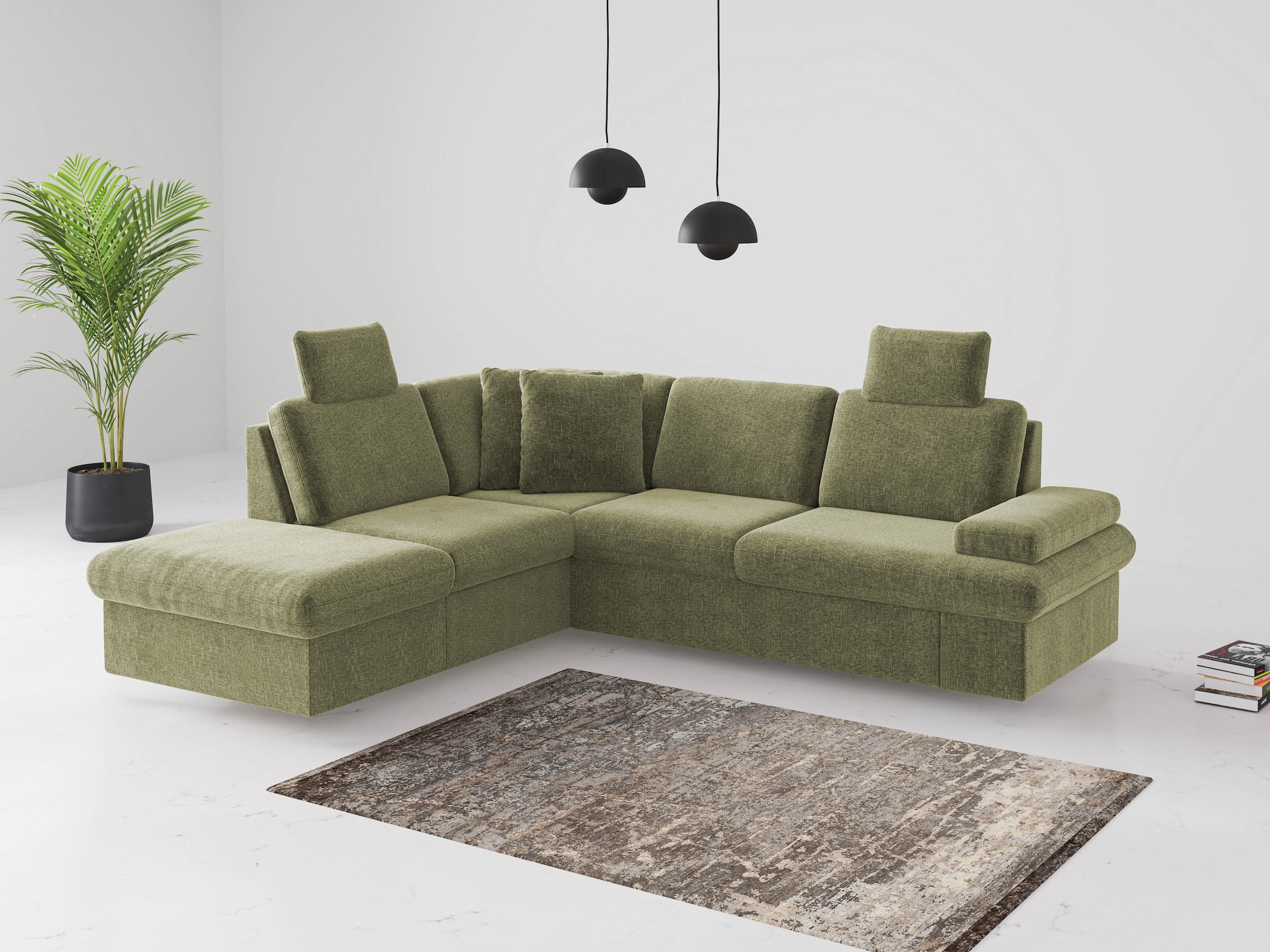 sit&more Ecksofa »Moreno«, mit Armteilverstellung,wahlweise mit Bettfunktio günstig online kaufen