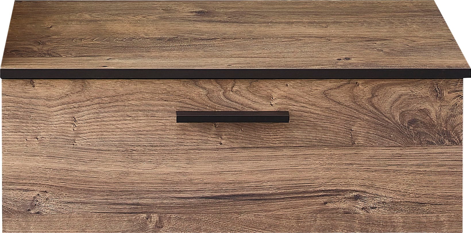 Saphir Unterschrank »Quickset 374 Badschrank mit 1 Klappe, inkl. Abdeckplatte«, Badezimmer-Unterschrank, Eiche Ribbeck quer Nachbildung, 71 cm breit