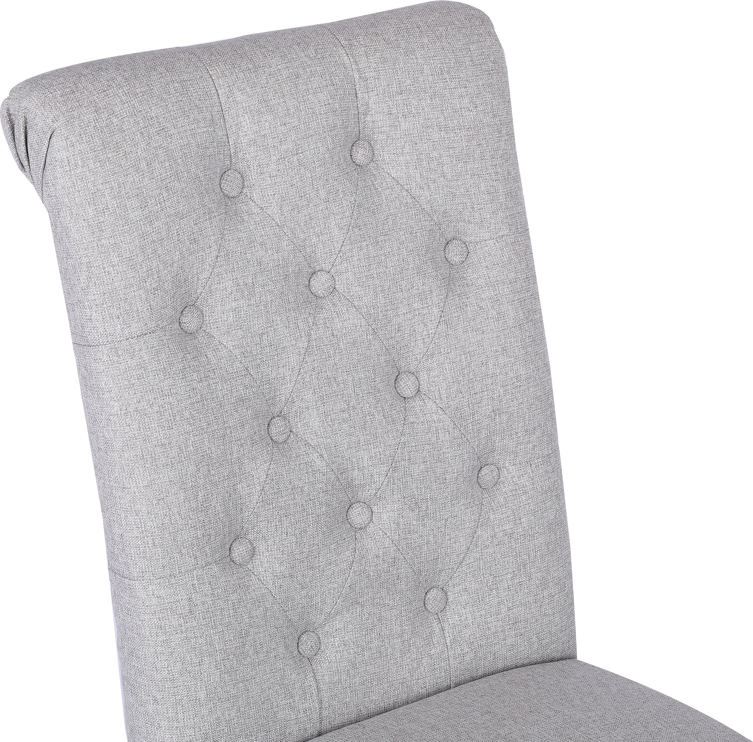 Home affaire Esszimmerstuhl »Liao, 2er-Set«, (Set), pflegeleichter Webstoff Bezug, Knopfheftung, Sitzhöhe ca. 51 cm