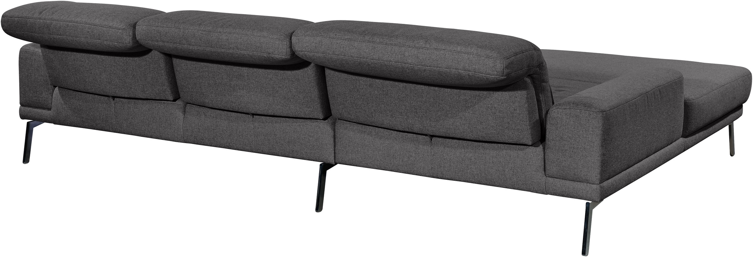 Musterring Ecksofa »MR 4580«, mit Kopf- und Sitztiefenverstellung, Metallfuß chrom, 288 x 193/220cm