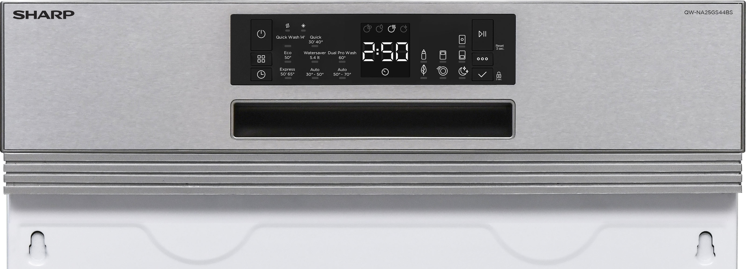 Sharp teilintegrierbarer Geschirrspüler »QW-NA25GS44BS-DE«, 14 Maßgedecke