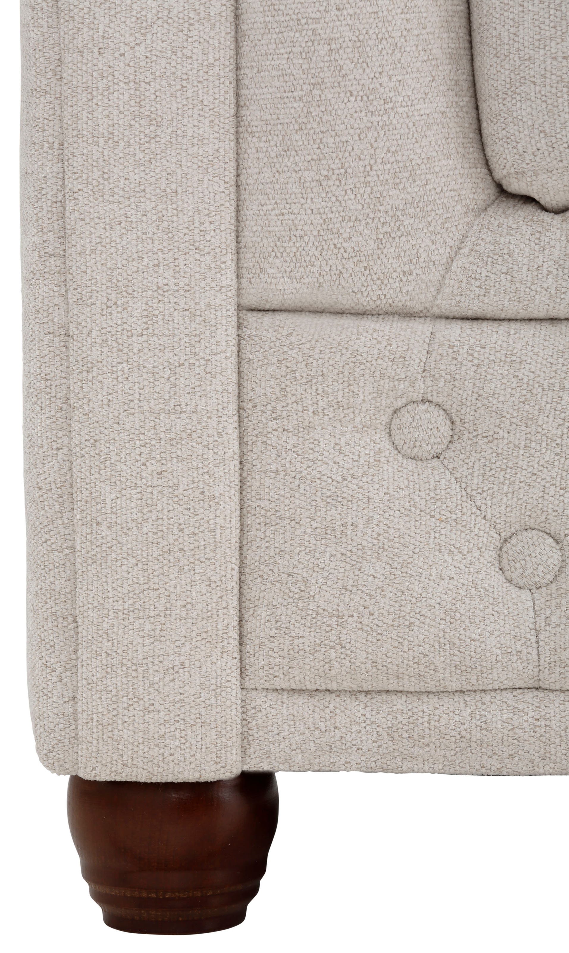 Home affaire Chesterfield-Sofa »New Castle«, mit hochwertiger Knopfheftung in Chesterfield-Design, B/T/H: 203/86/72