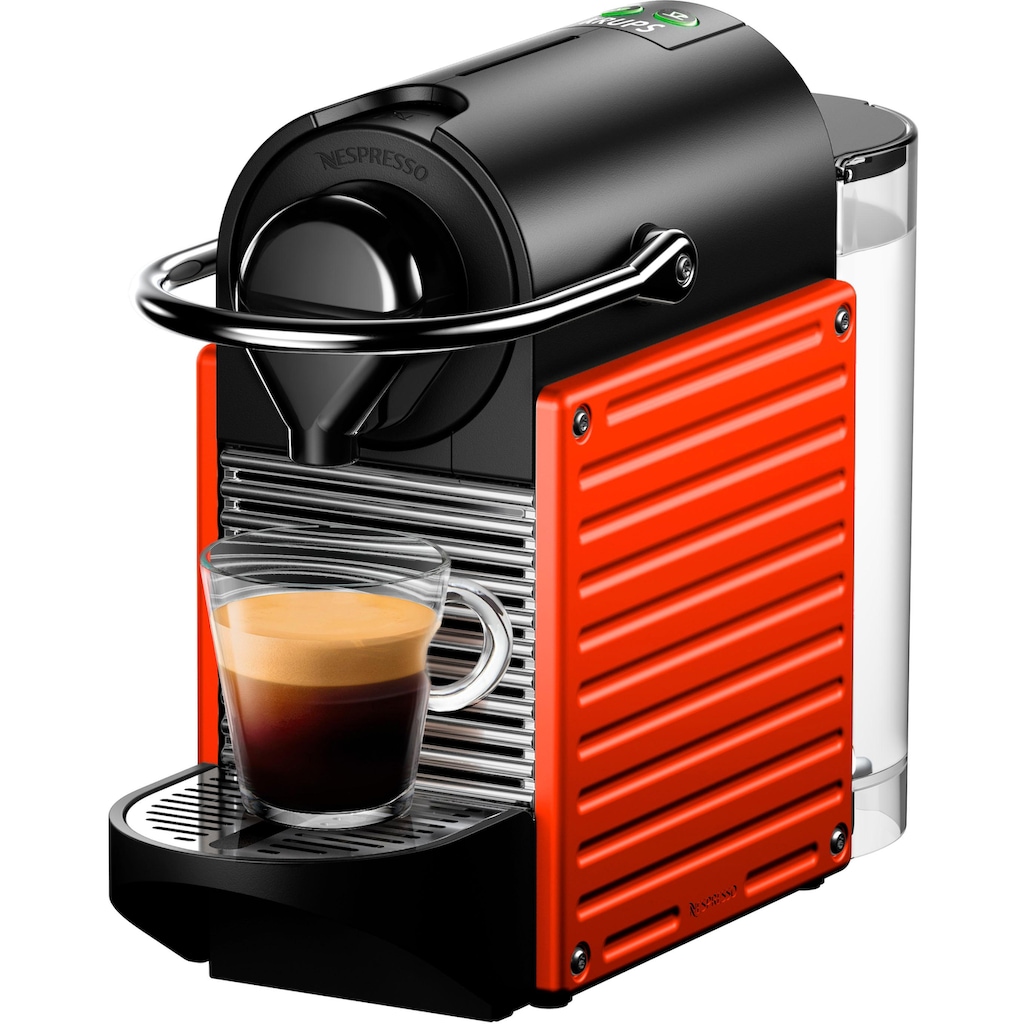 Nespresso Kapselmaschine »Pixie XN3045 von Krups, Red«, inkl. Willkommenspaket mit 7 Kapseln