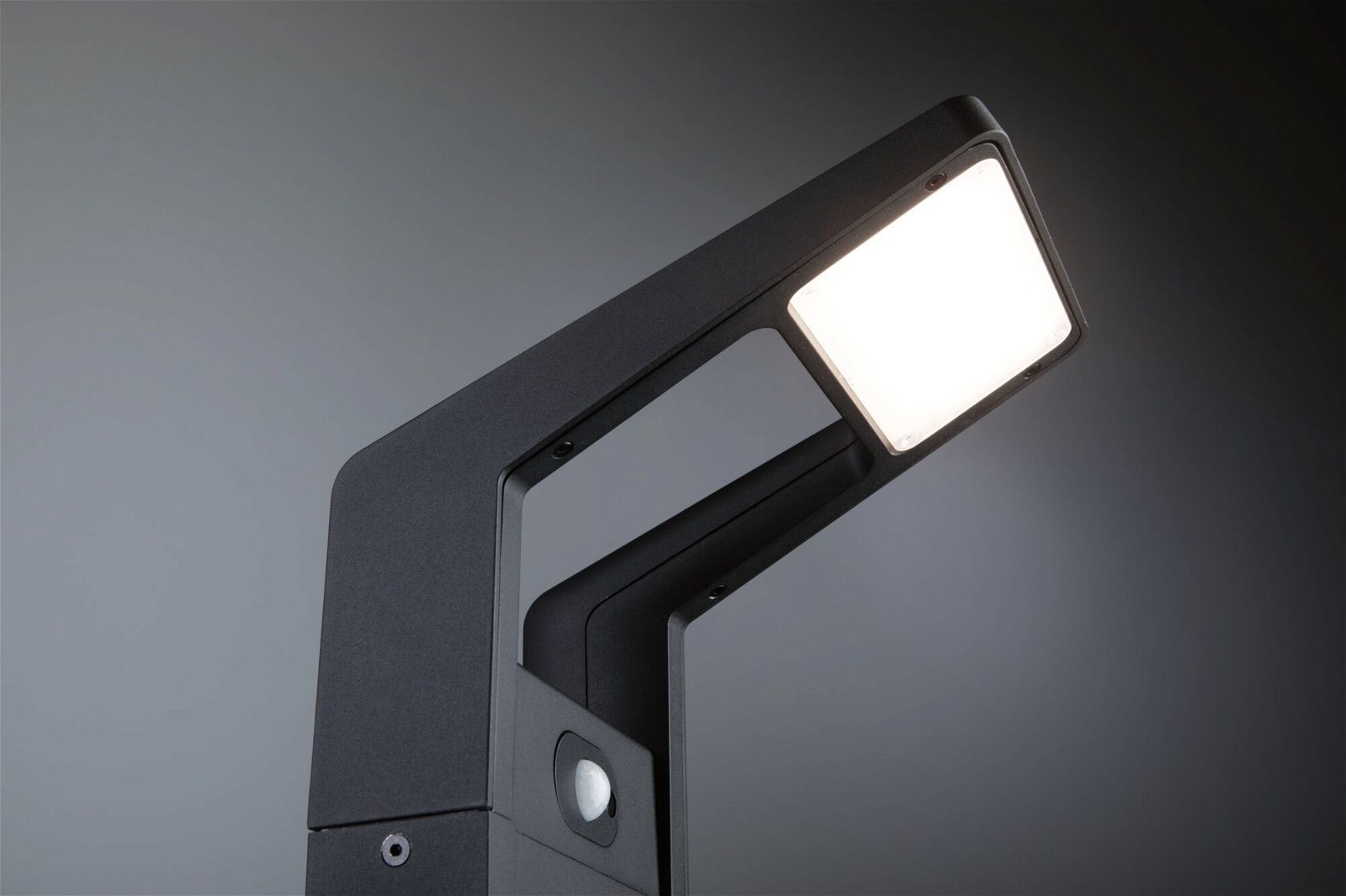 Paulmann LED Pollerleuchte »Juntea IP44 585mm 3000K 11W 900lm 230V Anthrazit Aluminium«, 1 flammig, Bewegungsmelder