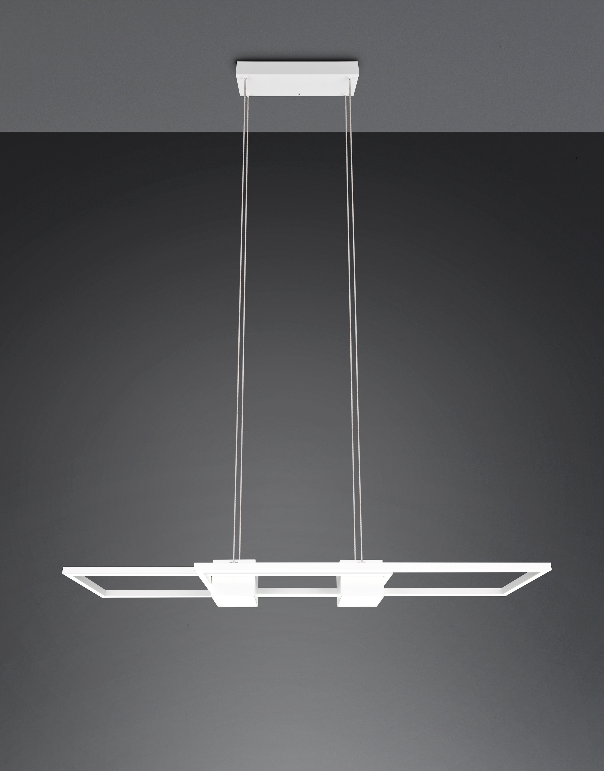 TRIO Leuchten LED Pendelleuchte »ALBANY, LED Hängelampe Wohnzimmer mit Fernbedienung, dimmbar, CCT«, 1 flammig, Leuchtmittel LED-Board | LED fest integriert, Lichtfarbe einstellbar, Memoryfunktion, Nachtlicht, up-and-down Licht