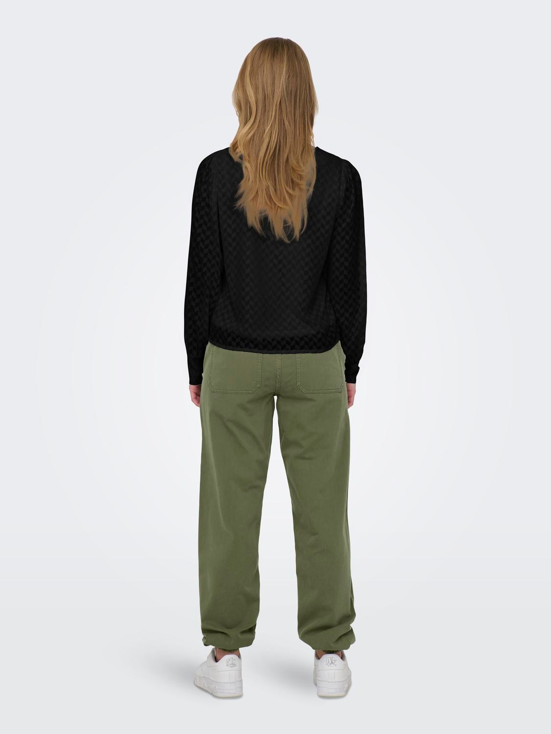 ONLY Blusenshirt »ONLEMMERY LS V-NECK TOP WVN«