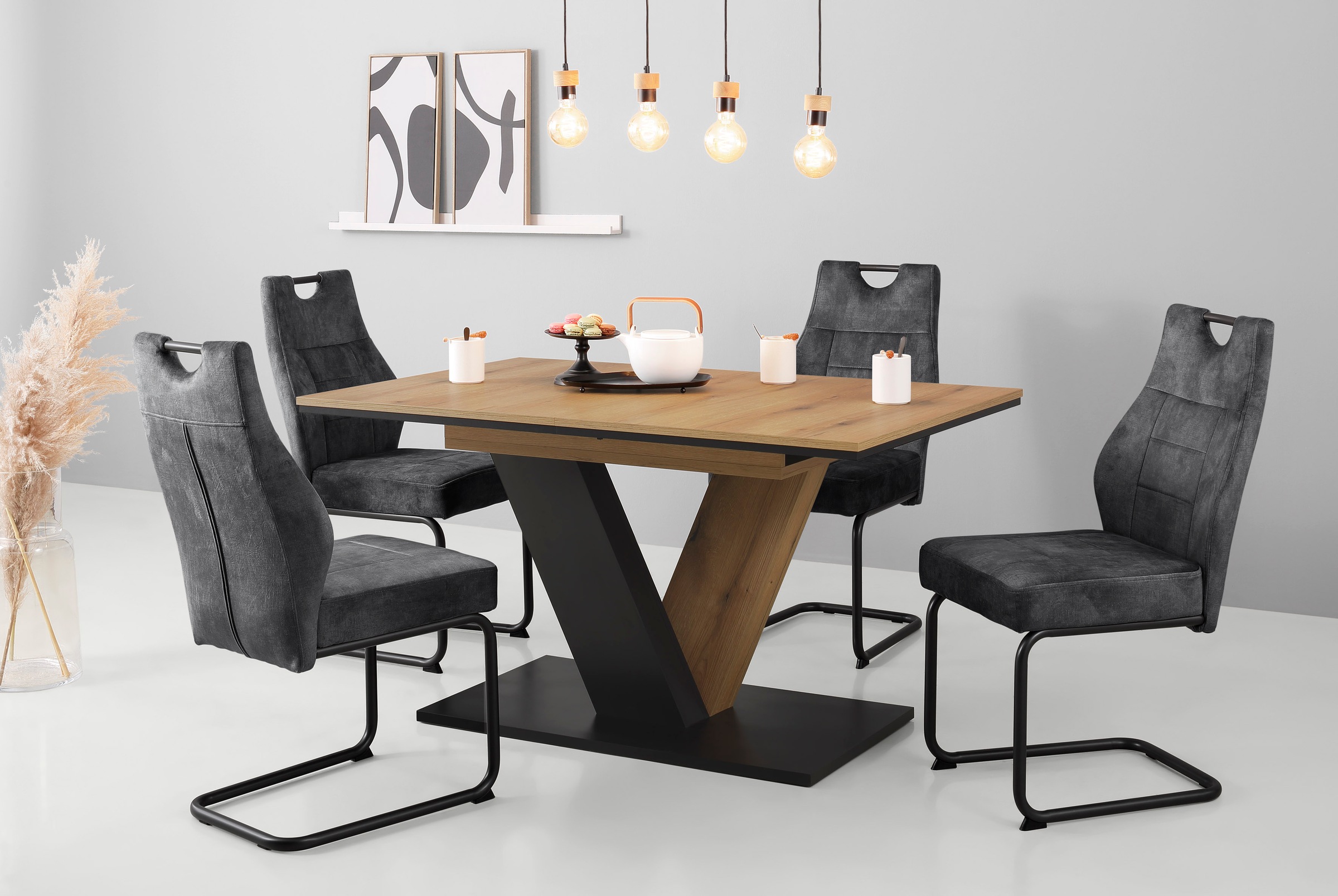 HELA Esszimmerstuhl »Linda S Schwingstuhl BESTSELLER« (Set) 4 Stk.mit Tasch günstig online kaufen