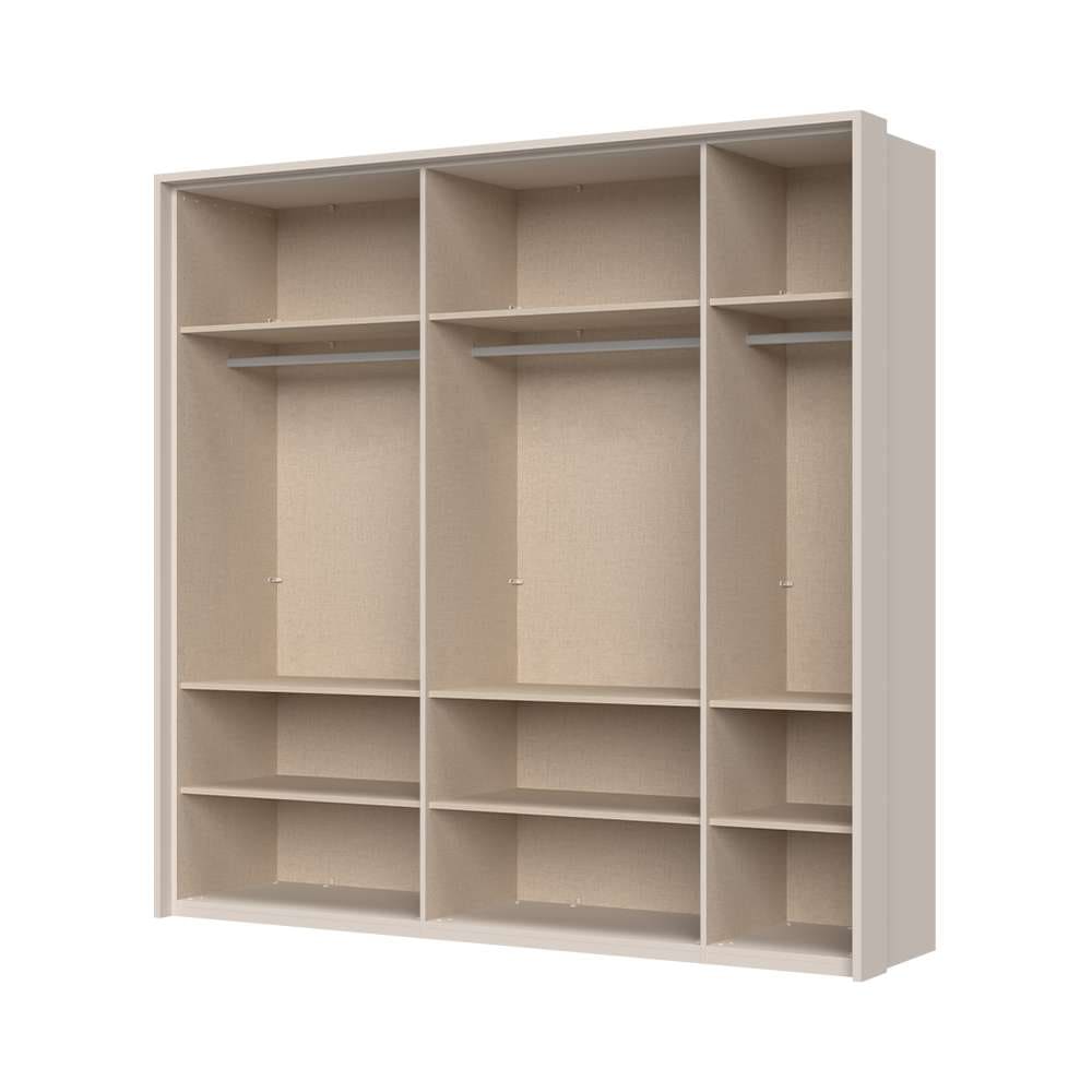 Places of Style Drehtürenschrank »Opera Parsol-Glastüren, LED-Glasbodenbeleuchtung, mit und ohne Kranz«, Glastüren, UV-Lack, LED-Innenbeleuchtung, Soft-Close-Funktion