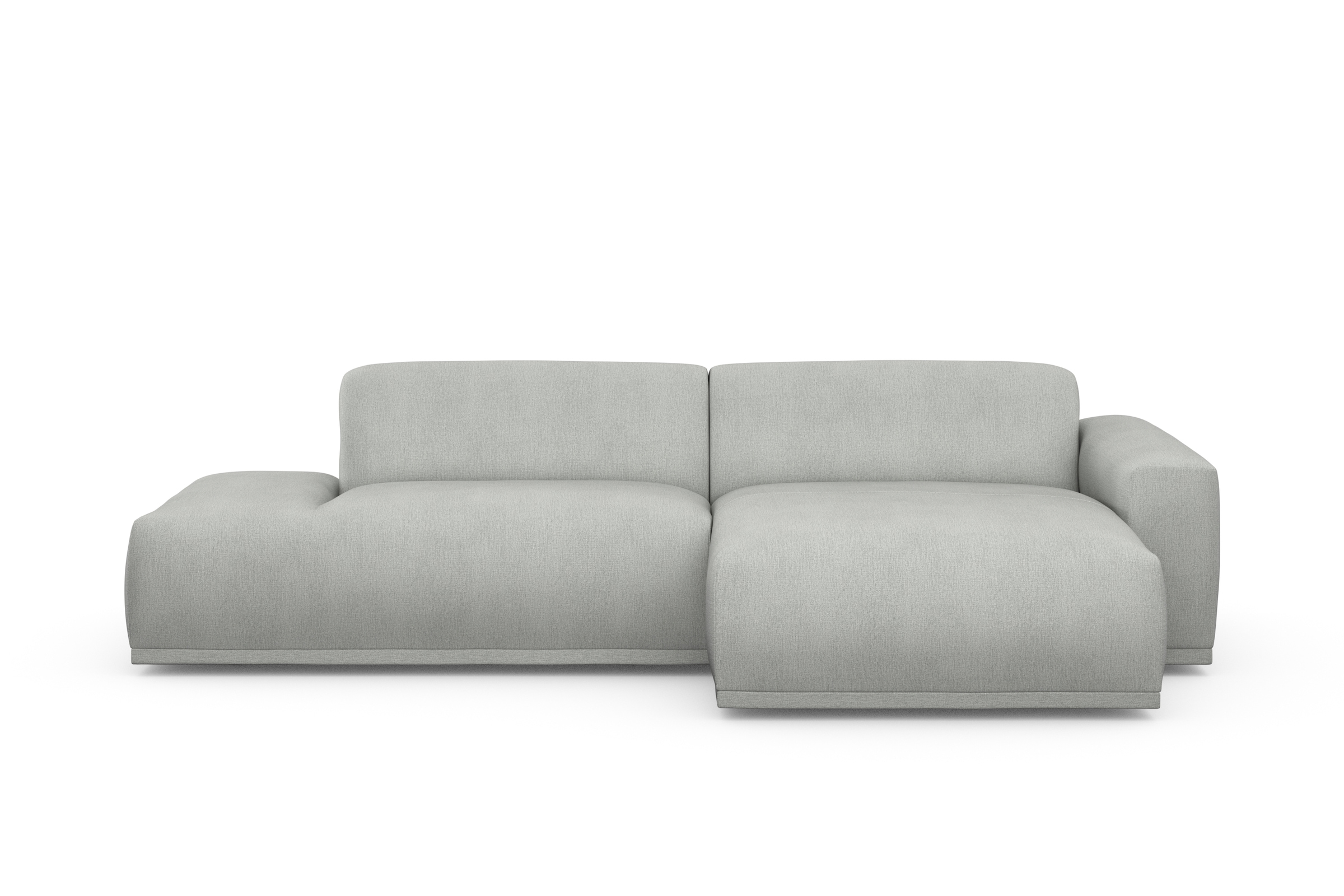 TRENDMANUFAKTUR Ecksofa Braga, aus 2 Teilen, moderner Cord-Stoff