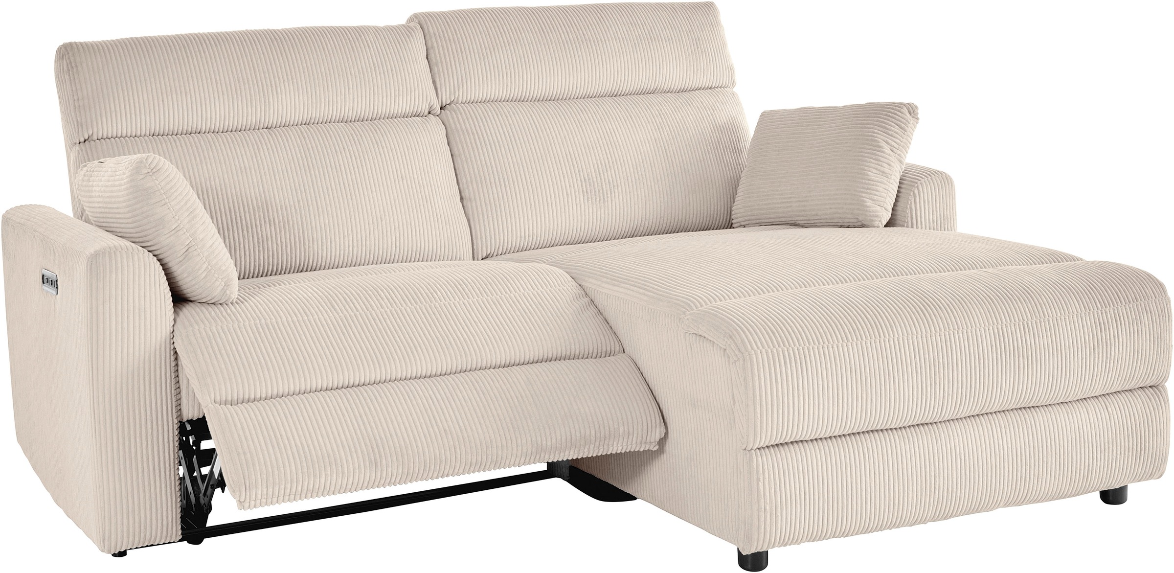 INOSIGN Ecksofa »JENNA, L-Form, 209cm, manuelle u. elektrische Funktion, mi günstig online kaufen
