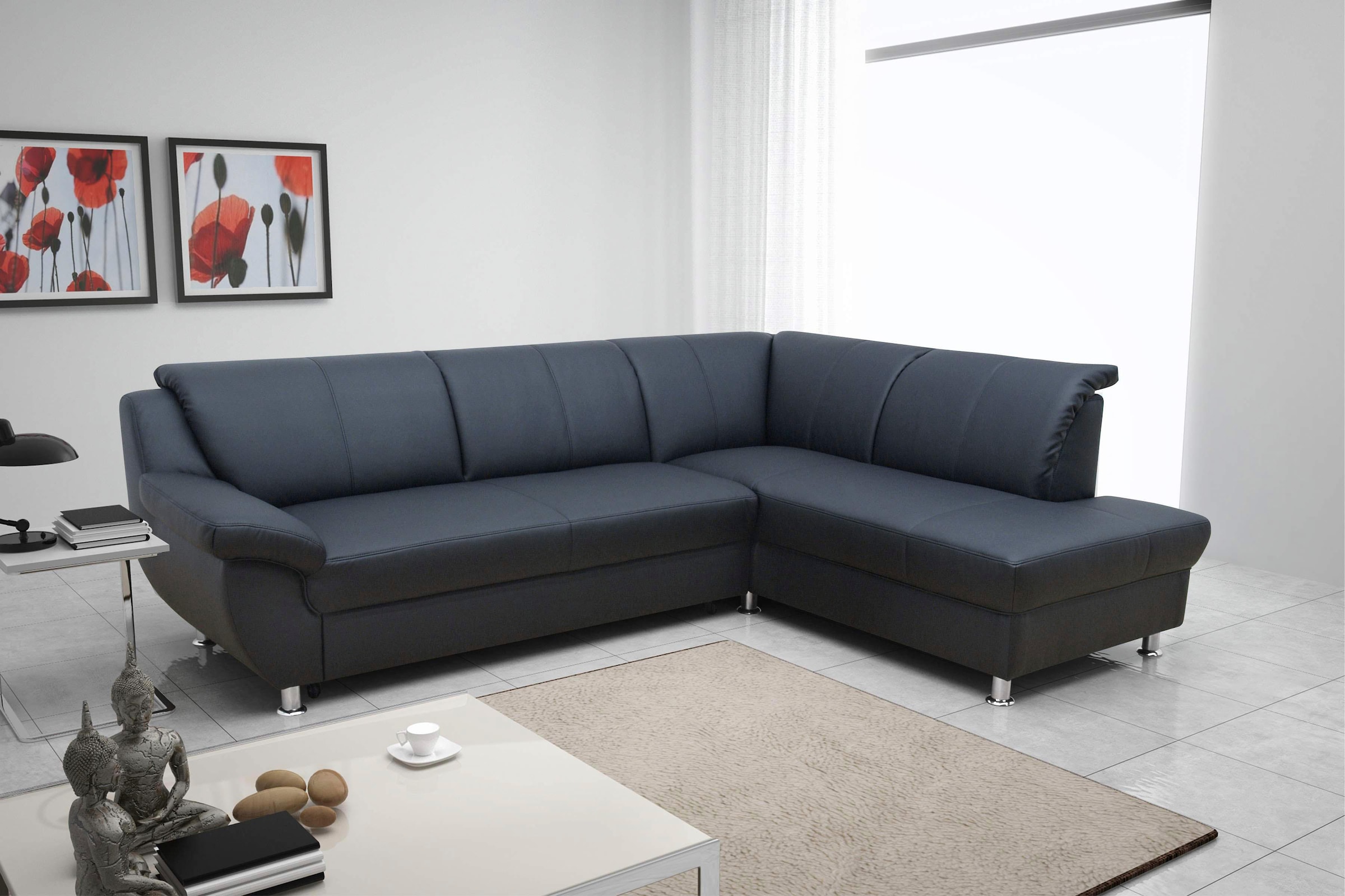 DOMO collection Ecksofa "Pilar L-Form", mit Ottomane, wahlweise mit Bettfun günstig online kaufen