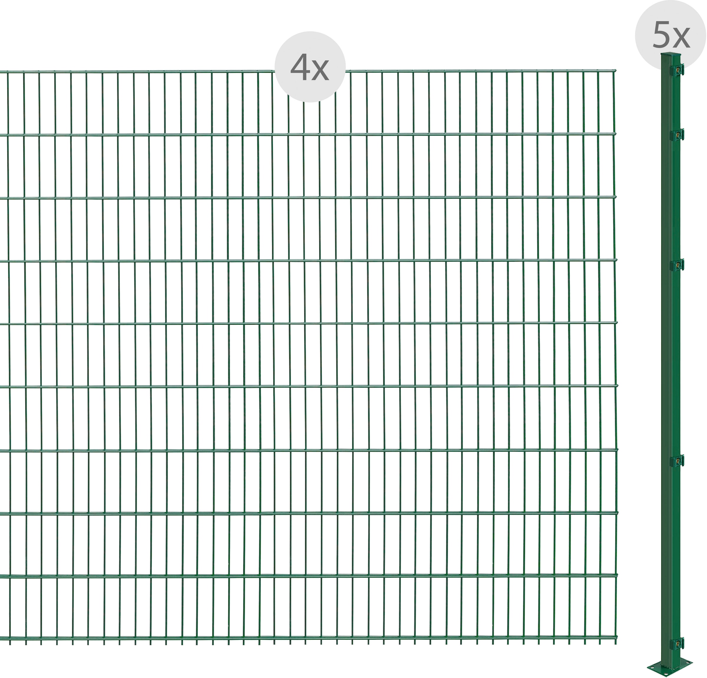 Arvotec Doppelstabmattenzaun, zum Aufschrauben, 183 cm, 8 m kaufen