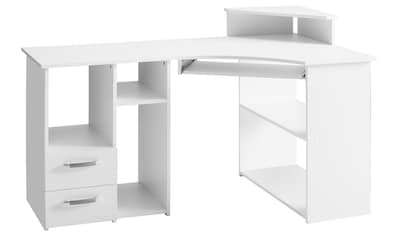 Schreibtisch »Sam«, Breite 137 cm, mit Tastaturauszug und Towerfach