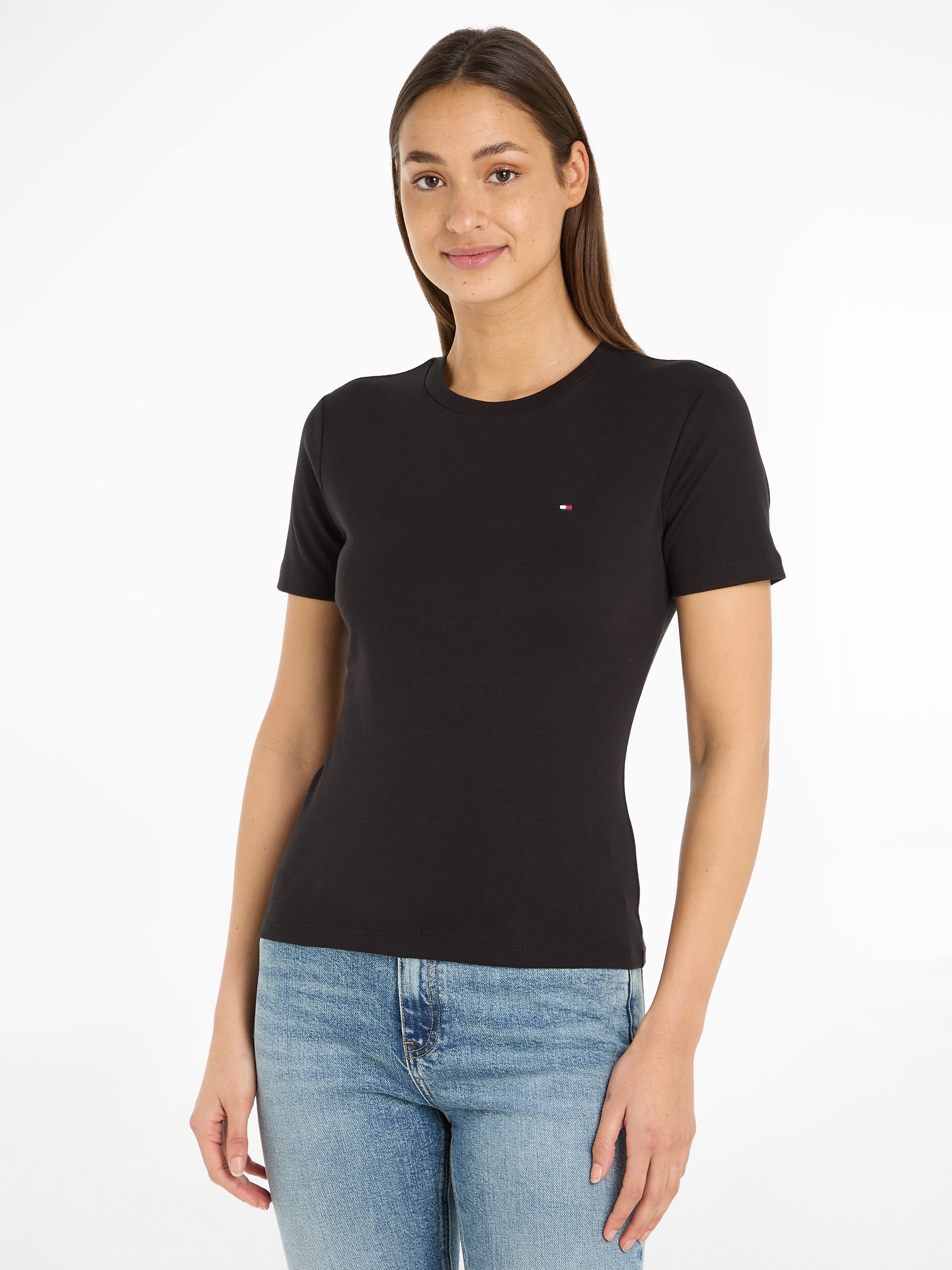 Tommy Hilfiger Rundhalsshirt C-NK online bei SS«, mit CODY Logostickerei SLIM »NEW