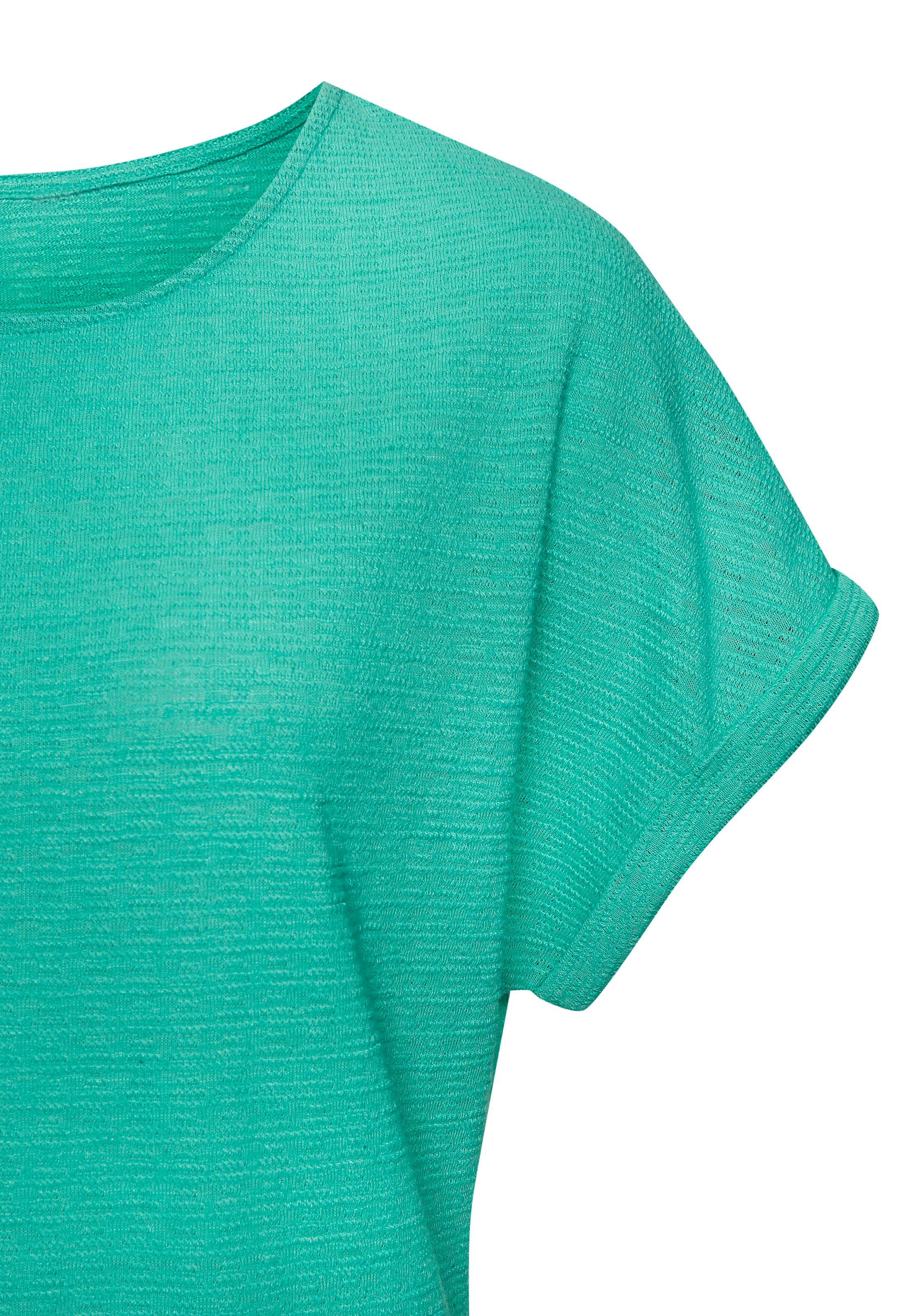 Vivance T-Shirt »mit modischer Struktur«, aus bügelfreier Qualität mit Baumwolle