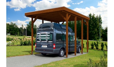 Skanholz Einzelcarport »Friesland«, Holz, 355 cm, braun, für Caravan kaufen