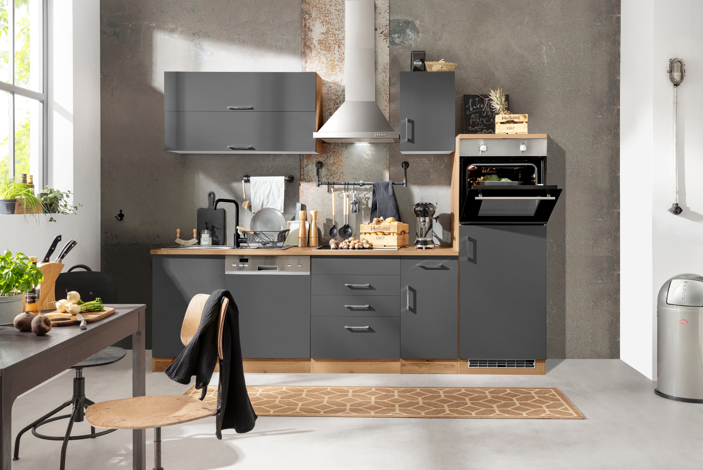 KOCHSTATION Küchenzeile »KS-Colmar«, ohne E-Geräte, Breite 270 cm günstig online kaufen