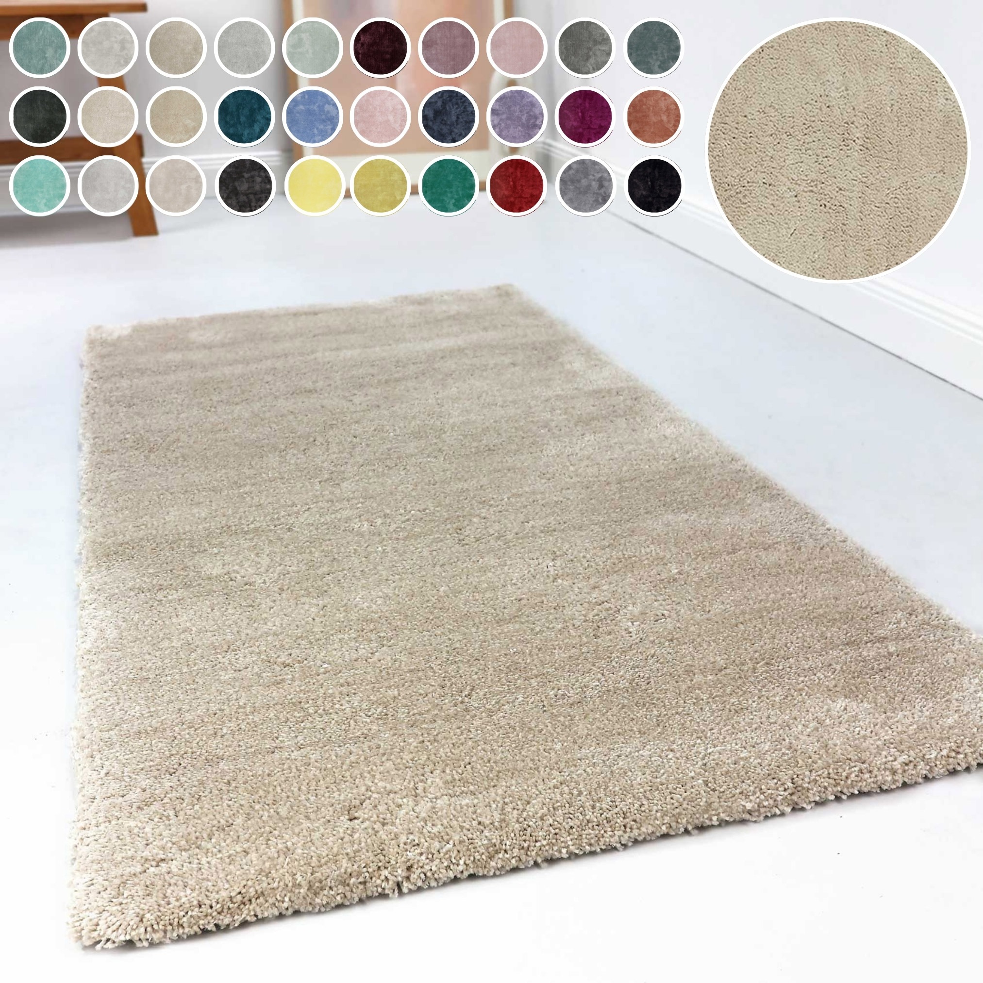 Esprit Hochflor-Teppich »Relaxx ESP-4150«, rechteckig, 25 mm Höhe, Wohnzimm günstig online kaufen