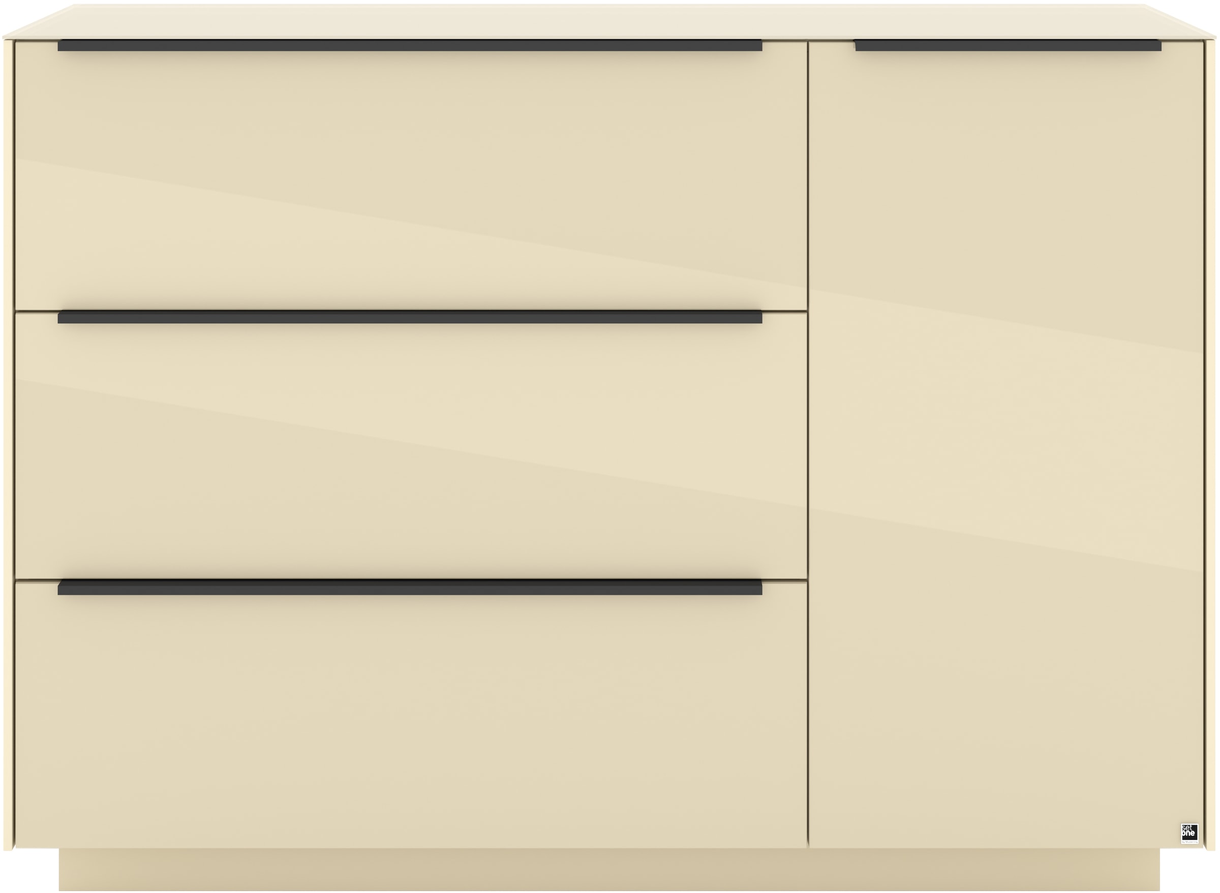 set one by Musterring Sideboard »Reno« 1 Stk. tlg. Mit Sockel in diversen Farben, 102 cm Höhe & Farbauswahl