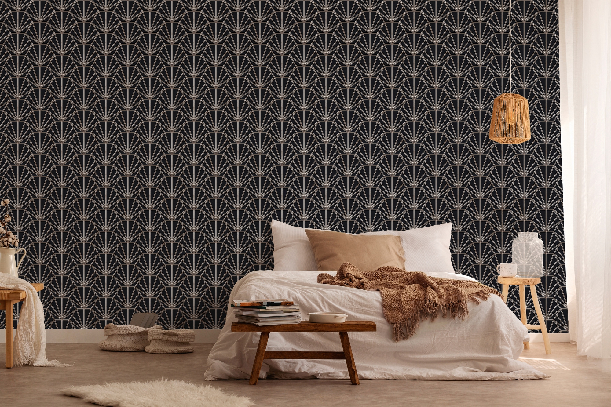 Daniel Hechter Vliestapete, grafisch-geometrisch-gemustert, Designertapete Tapete Geometrisch Tapeten Wohnzimmer Schlafzimmer Flur
