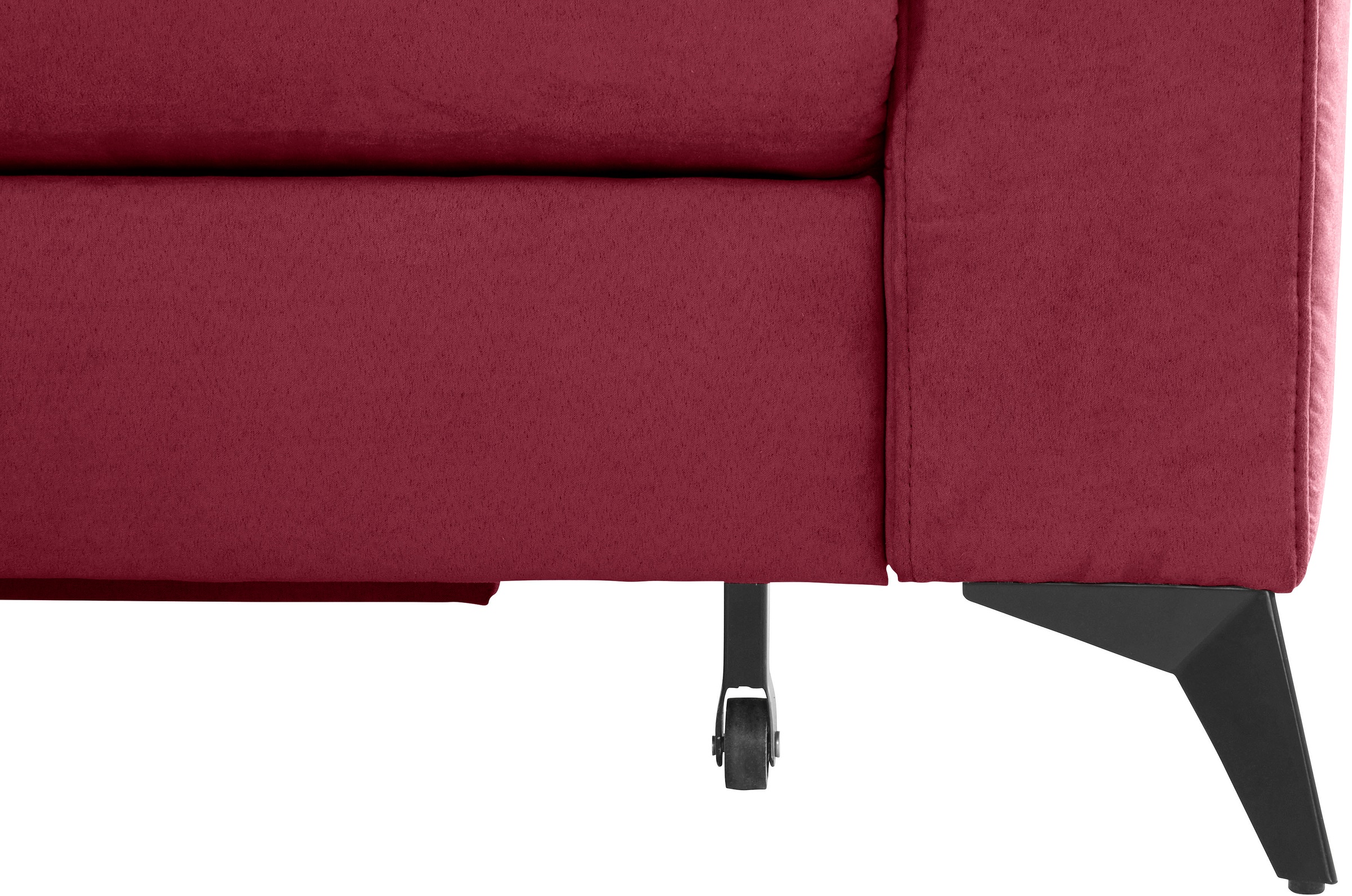 Places of Style Ecksofa »Lolland L-Form«, Wahlweise mit Bettfunktion und Stauraum, auch mit abwischbarem Bezug
