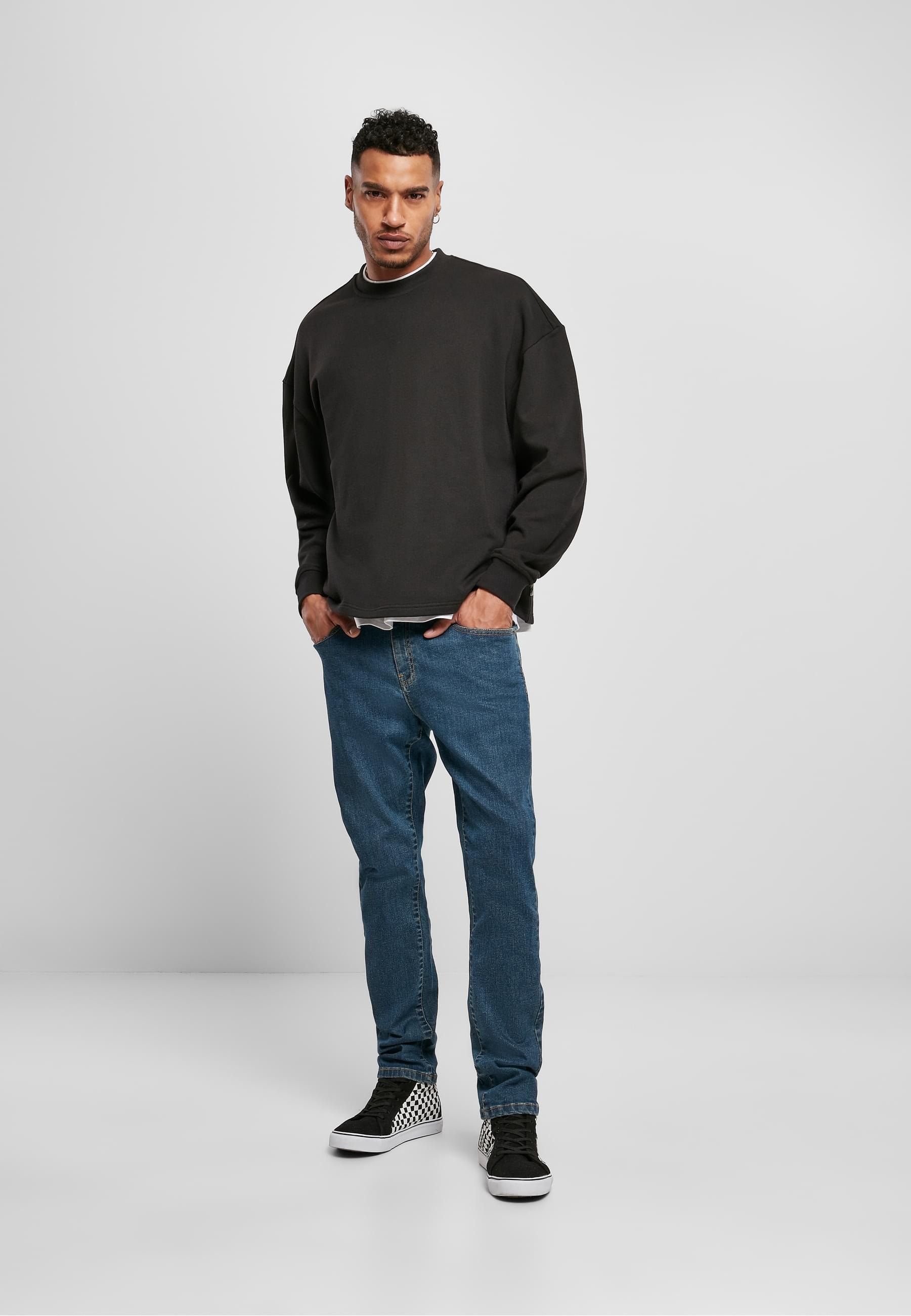 URBAN CLASSICS Rundhalspullover »Urban Classics Herren Organic Oversized Boxy Crew« 1 Stk.