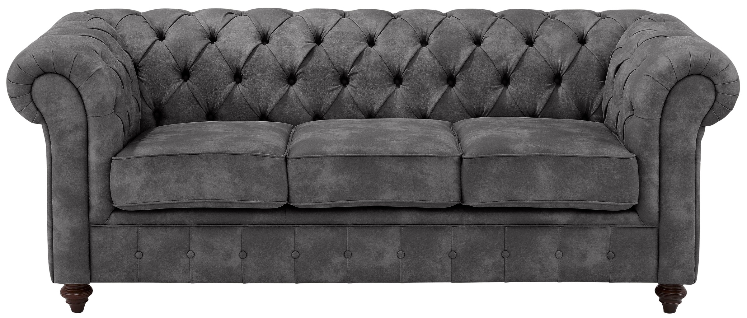 Home affaire Chesterfield-Sofa »Chesterfield 3-Sitzer B/T/H: 198/89/74 cm« günstig online kaufen