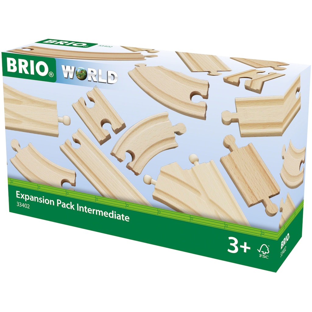 BRIO® Gleise-Set »BRIO® WORLD, Mittleres Schienensortiment«, (Set)