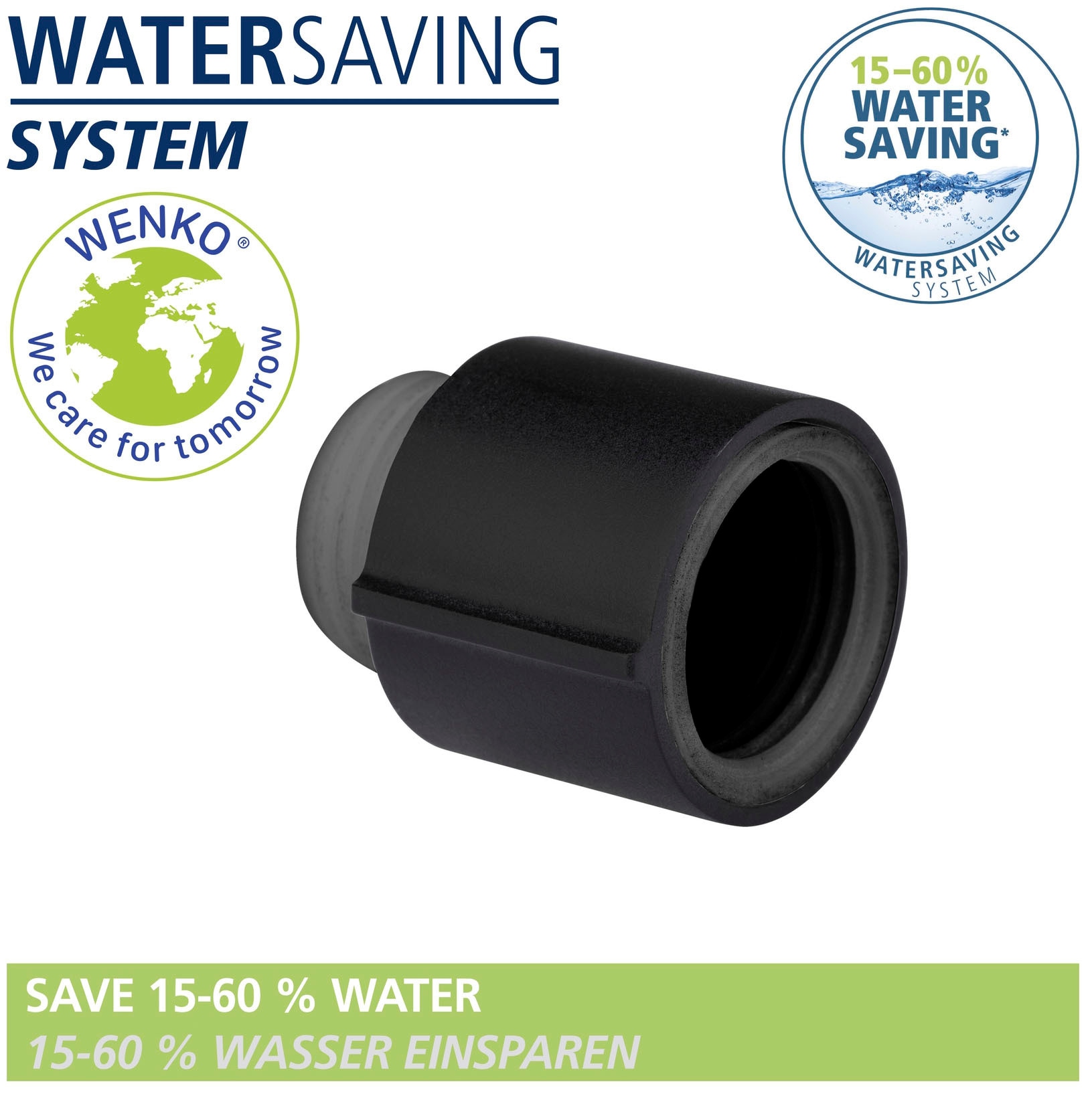 WENKO Duschsystem »Young Eco«, mit Thermostat-Armatur, inkl. 2 Watersaving Regulatoren