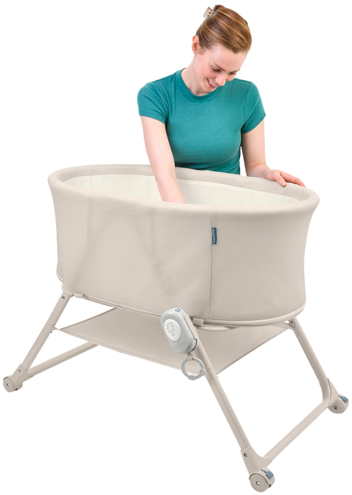 ingenuity Baby-Reisebett »Snooze & Stow™ Easy-Folding Bassinet, beige« faltbar