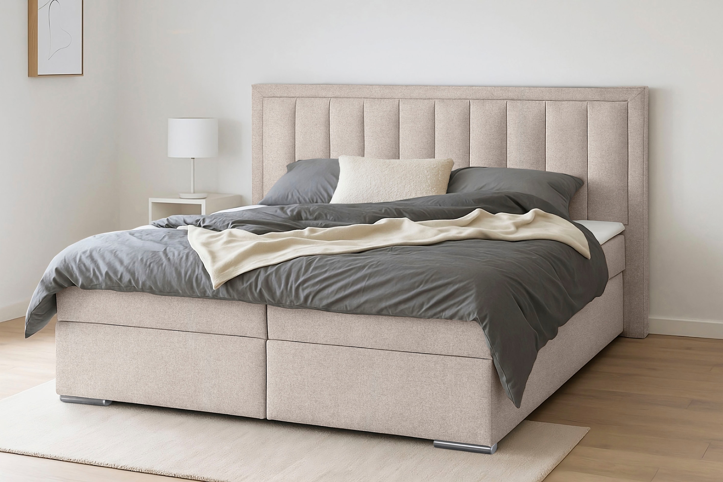 COLLECTION AB Boxbett »ATHENA inkl. Bettkasten, erhältlich in der Breite 180cm« erhältlich in verschiedenen Härtegraden, inkl. Topper
