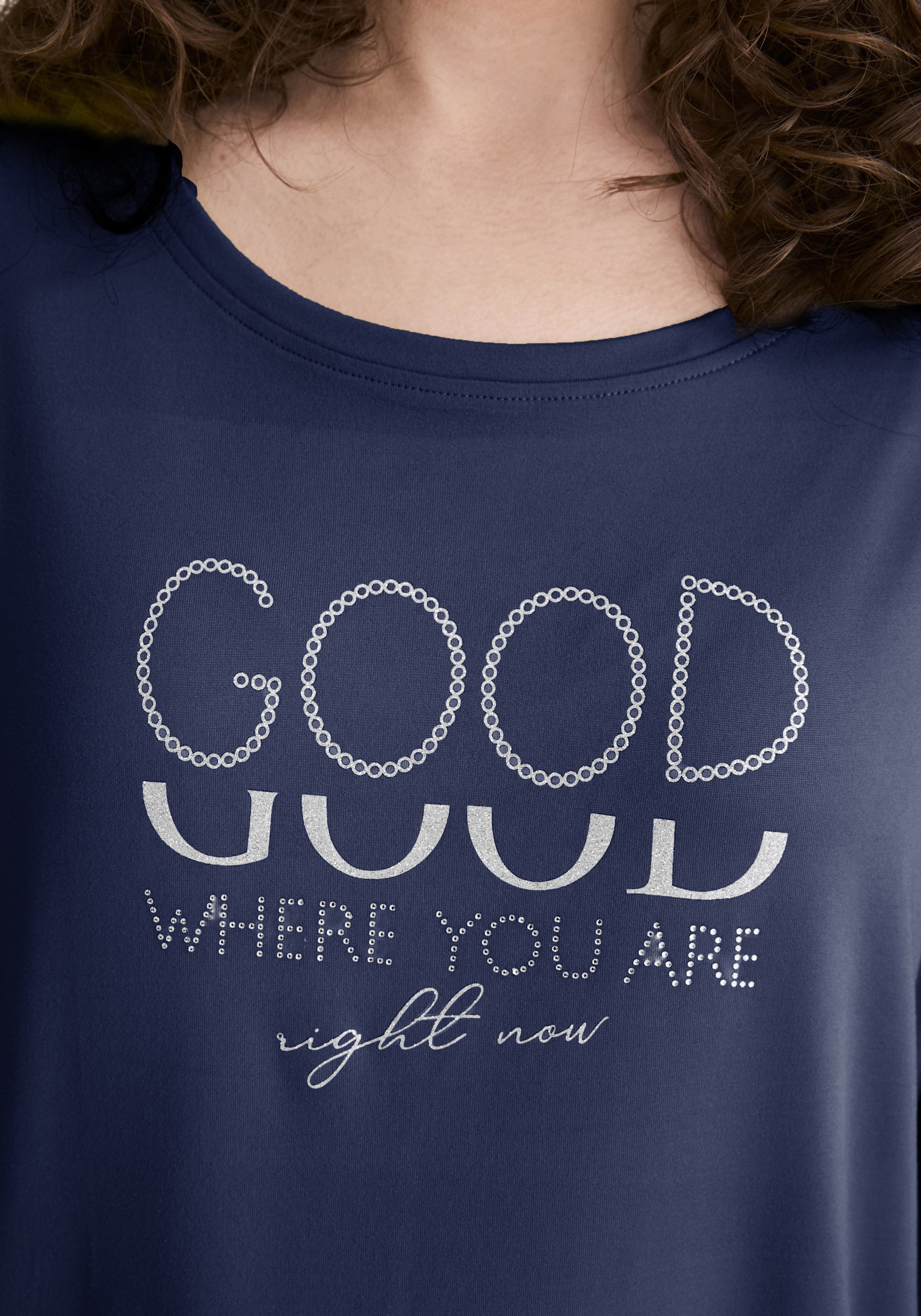 STOOKER WOMEN 3/4-Arm-Shirt »STCLEA T-Shirt 3/4-Arm«, Regular Fit T-Shirt Spitzen- Shirt für Damen