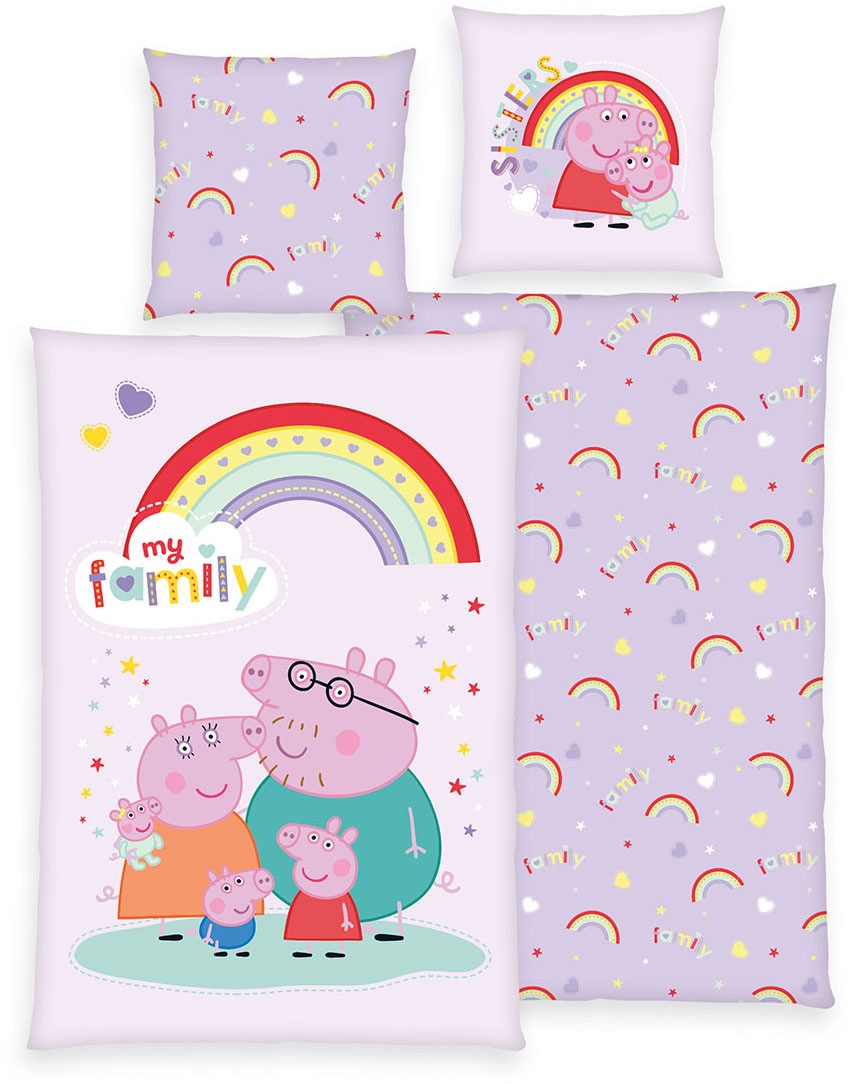 Peppa Pig Wendebettwäsche »Peppa Pig«, mit fröhlichem Design günstig online kaufen