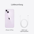 Apple Smartphone »iPhone 14 Plus 512GB«, purple, 17 cm/6,7 Zoll, 512 GB Speicherplatz, 12 MP Kamera