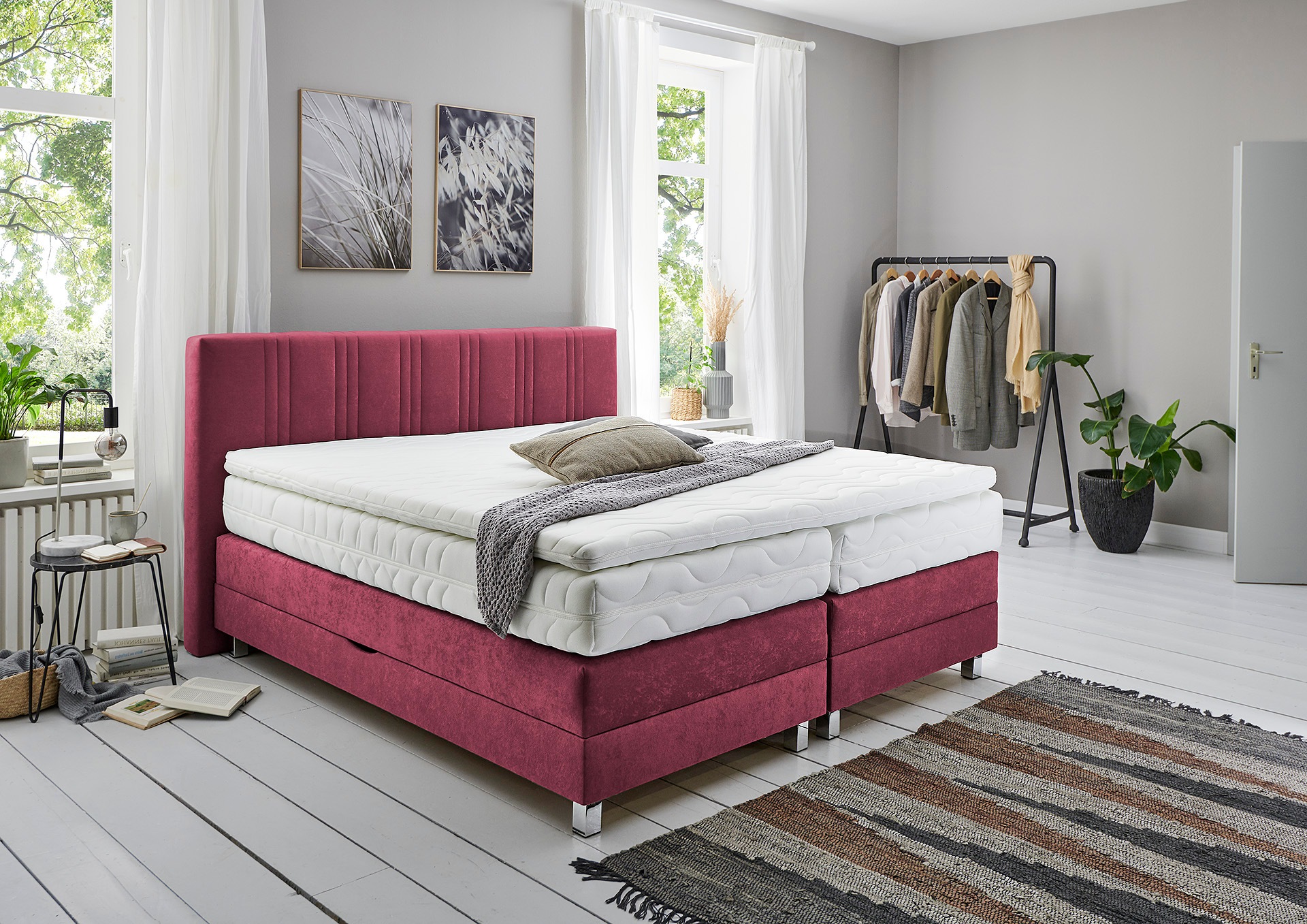 Westfalia Schlafkomfort Boxspringbett wahlweise mit Bettkasten und Topper günstig online kaufen