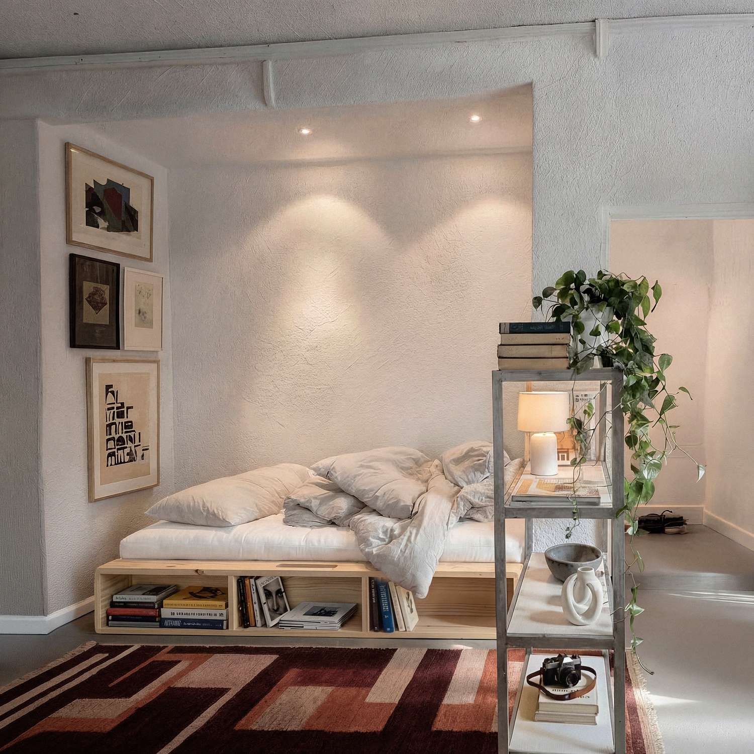 Karup Design Stauraumbett »Ziggy Bed, Stauraumbett, FSC®-zertifiziertes Massivholz made in Europe« Erhältlich für Matratzen Breite 90, 120, 140, 160 oder 180 cm,  mit 3 Ablagen, inklusive Lattenrost, ohne Matratze, mehrere Farben