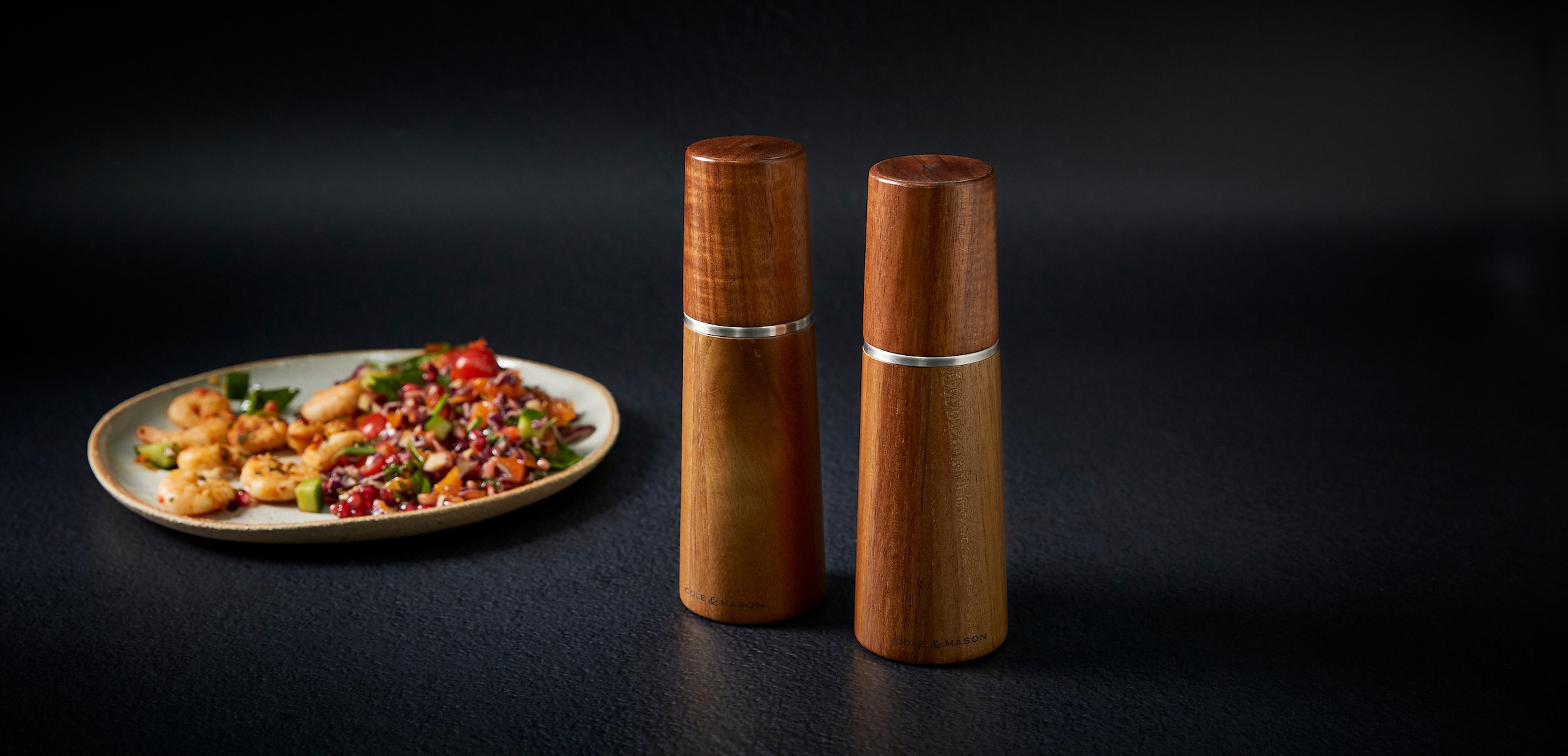 Cole & Mason Salz-/Pfeffermühle »Marlow«, (2 St.), aus hochwertigem Akazienholz