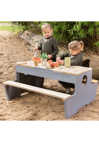 MUDDY BUDDY® Garten-Kindersitzgruppe »Creator«, Outdoor Spieltisch, natur - wolkengrau kaufen