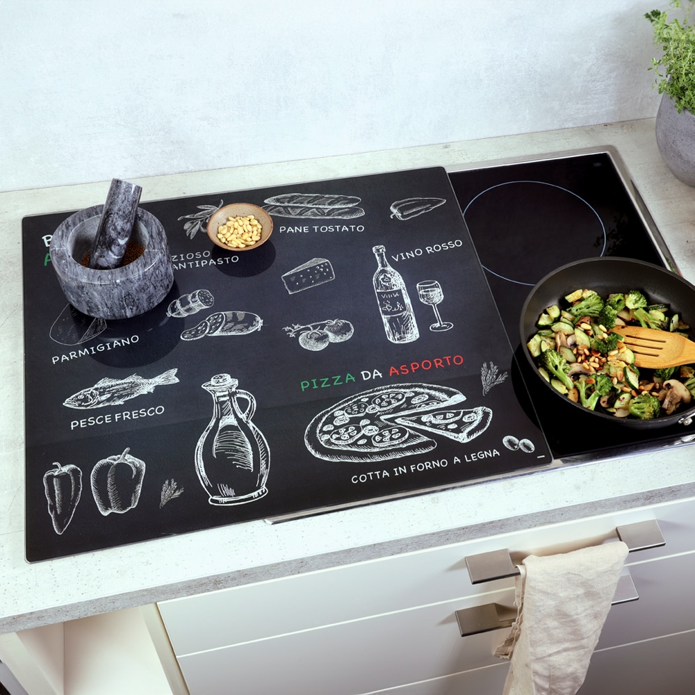 KESPER® Schneide- und Abdeckplatte »Herdabdeckplatte, Motiv: Ristorante« zum Schneiden und Abdecken
