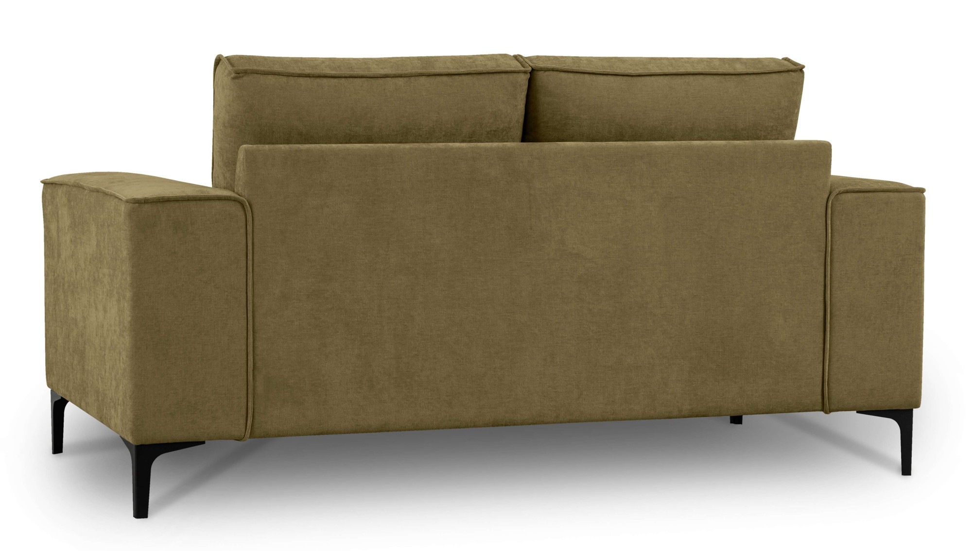 OTTO home 2-Sitzer »Kompaktsofa Oland, Struktur, Flachgewebe, Luxus-Microfaser, Boucle« 164 cm, Wellenunterfederung, Skandi-Design, Metallfüße