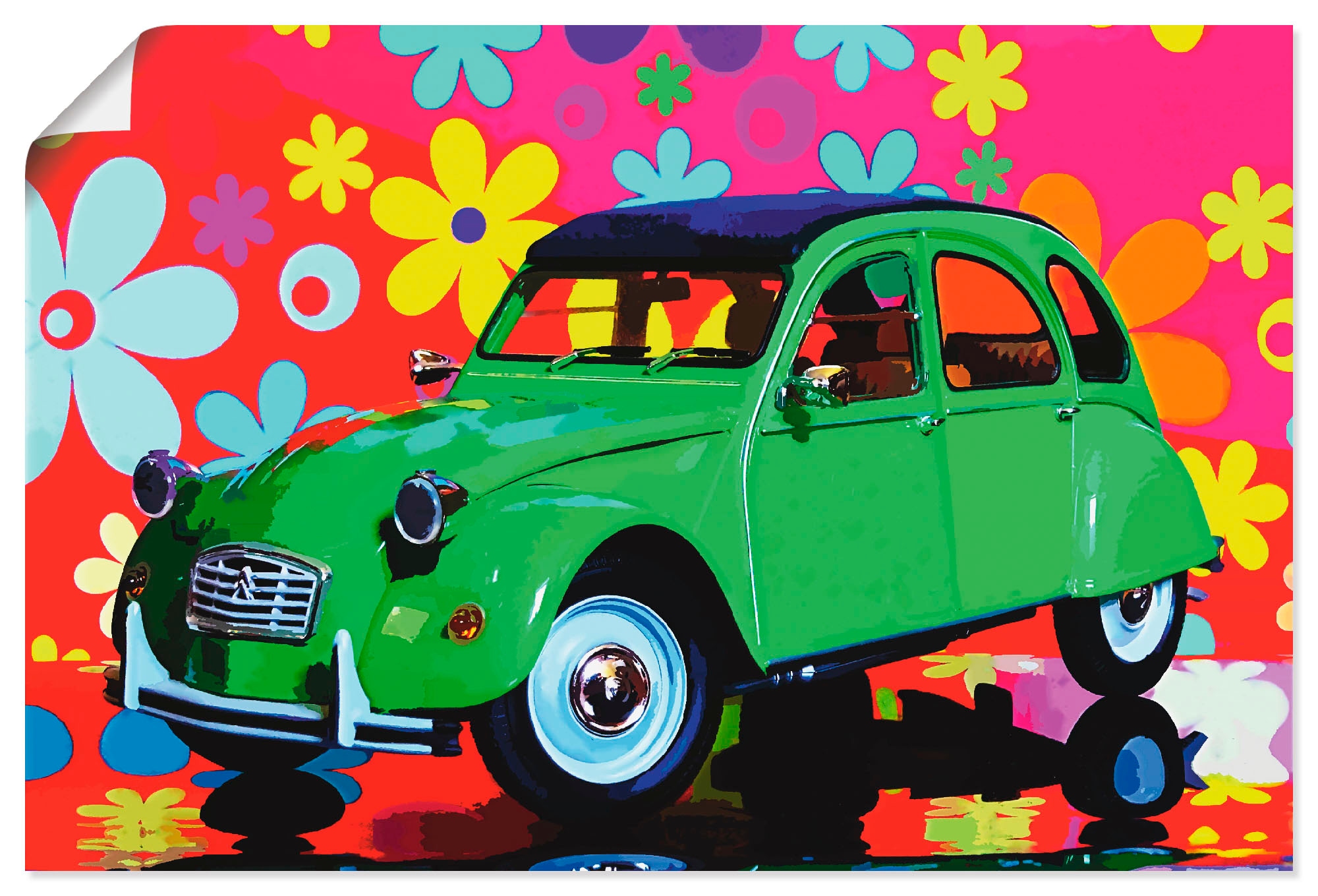 Artland Wandbild »CitroÃ«n 2CV grün«, Auto, (1 St.), als Alubild, Outdoorbi günstig online kaufen