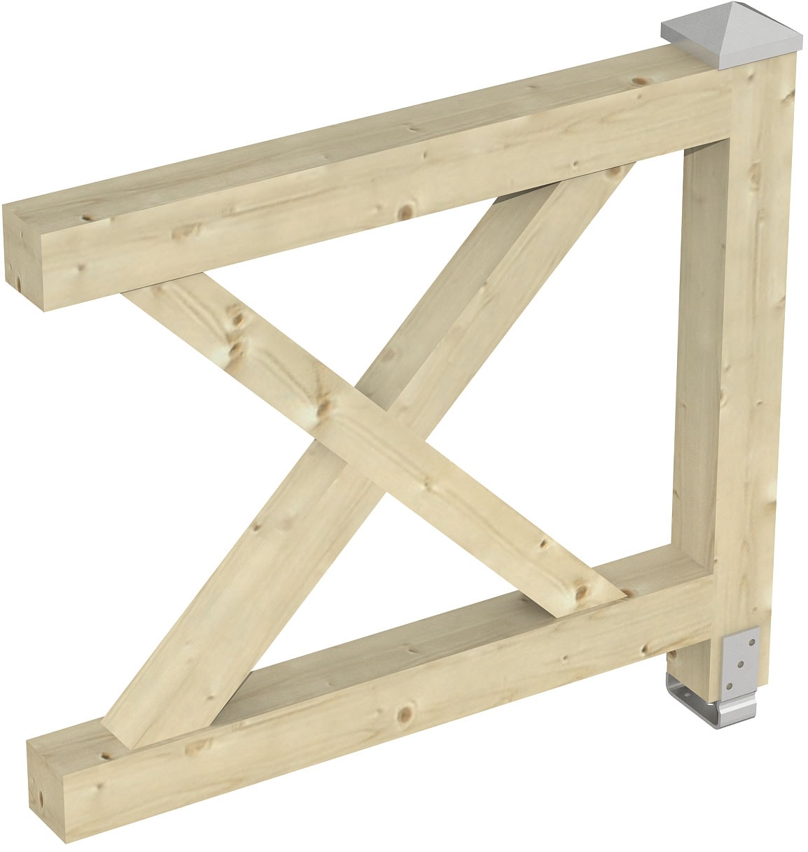 Skanholz Brüstungsgeländer »Andreaskreuz«