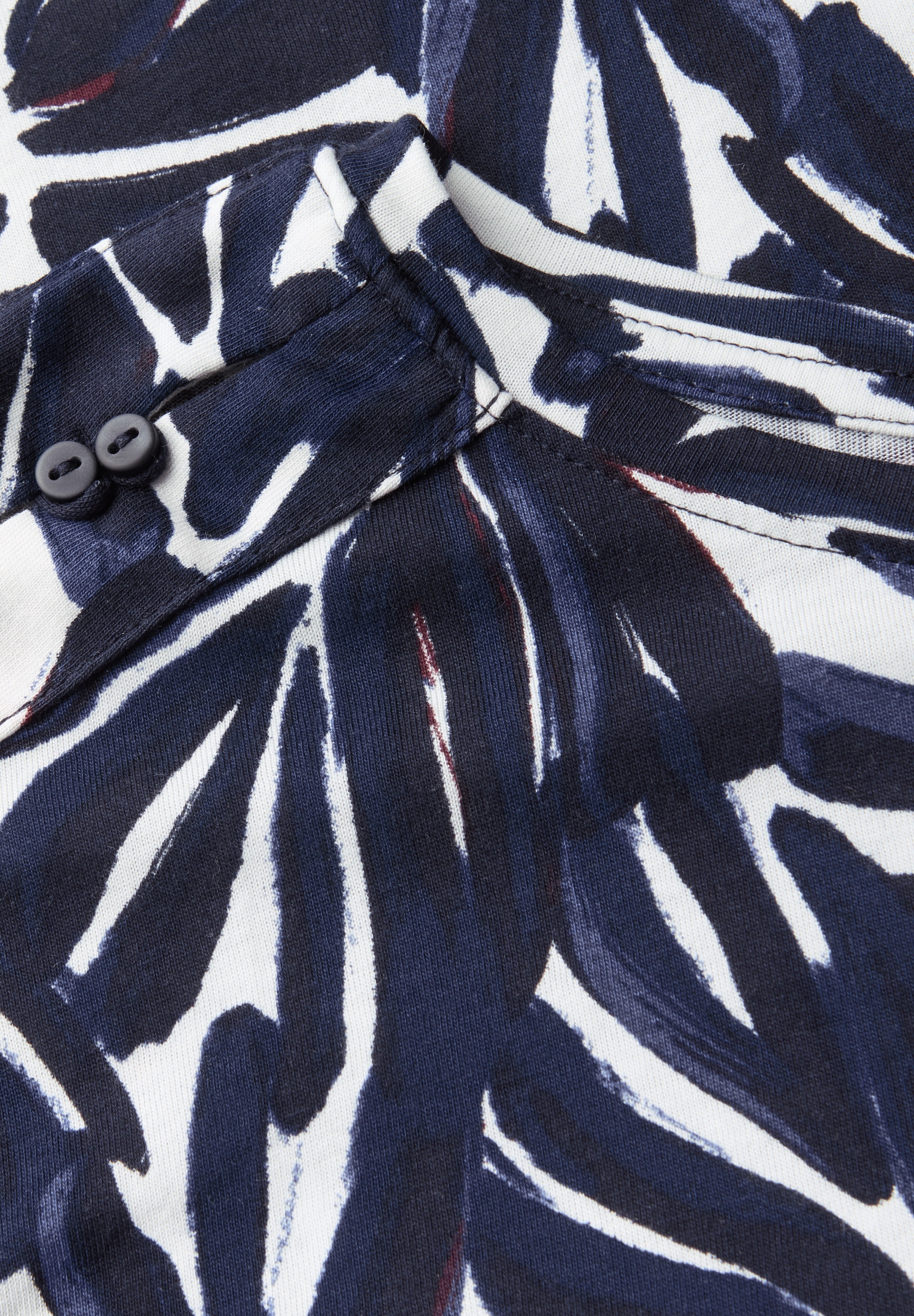 Cecil T-Shirt, mit Knopfdetail an den Schultern und grafischem Print