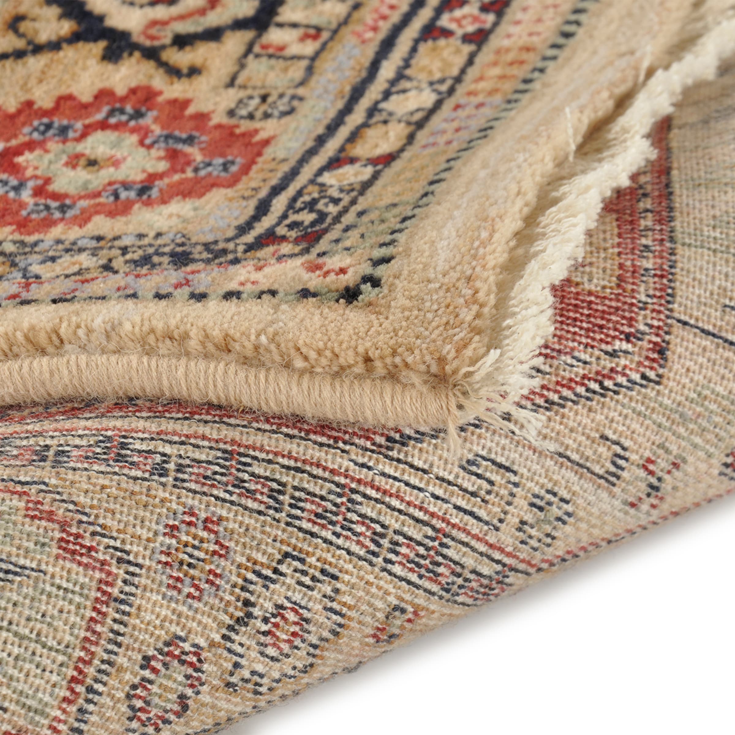 THEKO Wollteppich »Saharna 7275« rechteckig 10 mm Höhe reine Wolle, Orient-Optik, mit Fransen