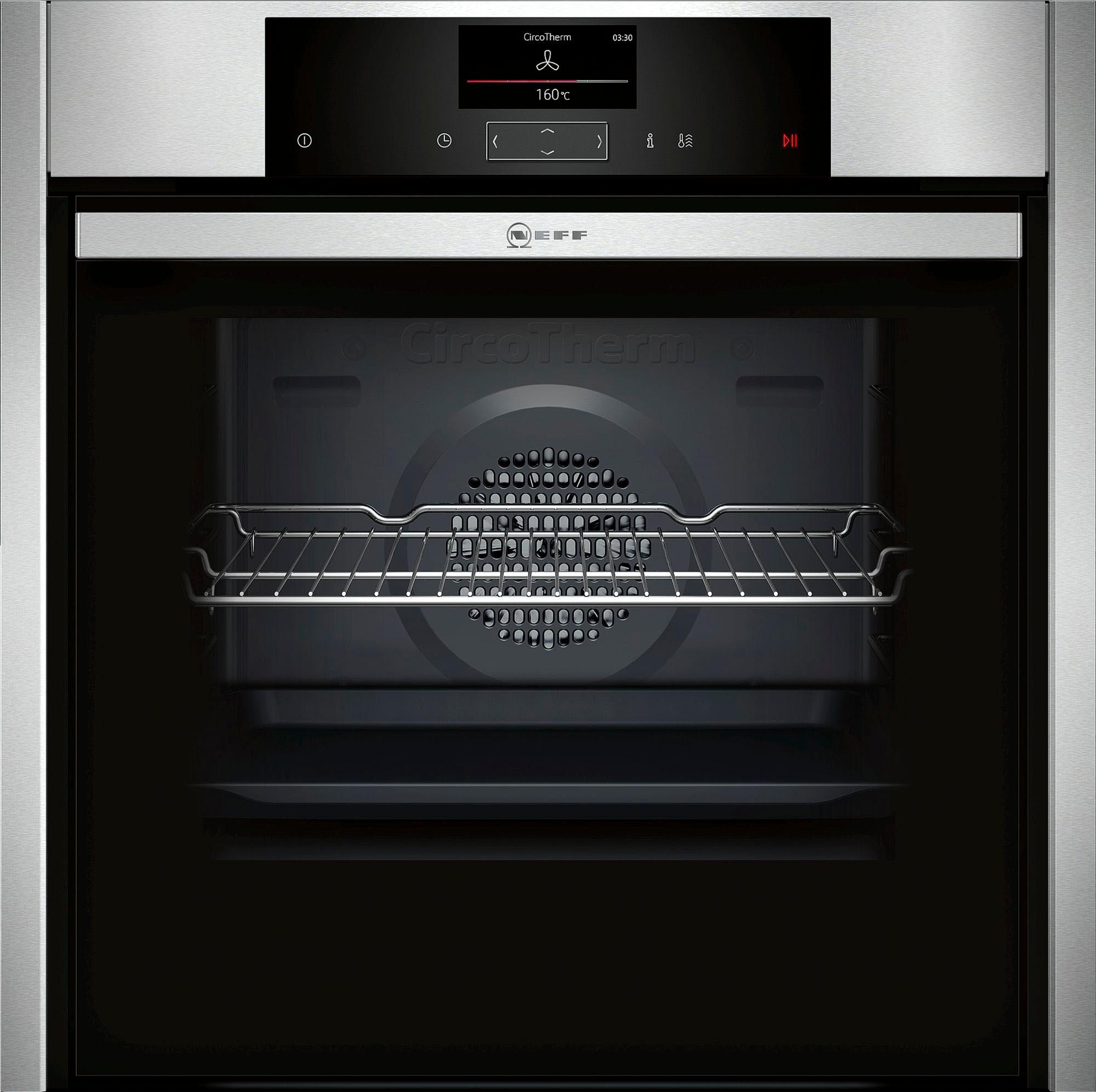 8. Bild von NEFF Einbaubackofen »B45CS24N0«, N 90, B45CS24N0, mit 1-fach-Teleskopauszug, easyClean, Slide&Hide®