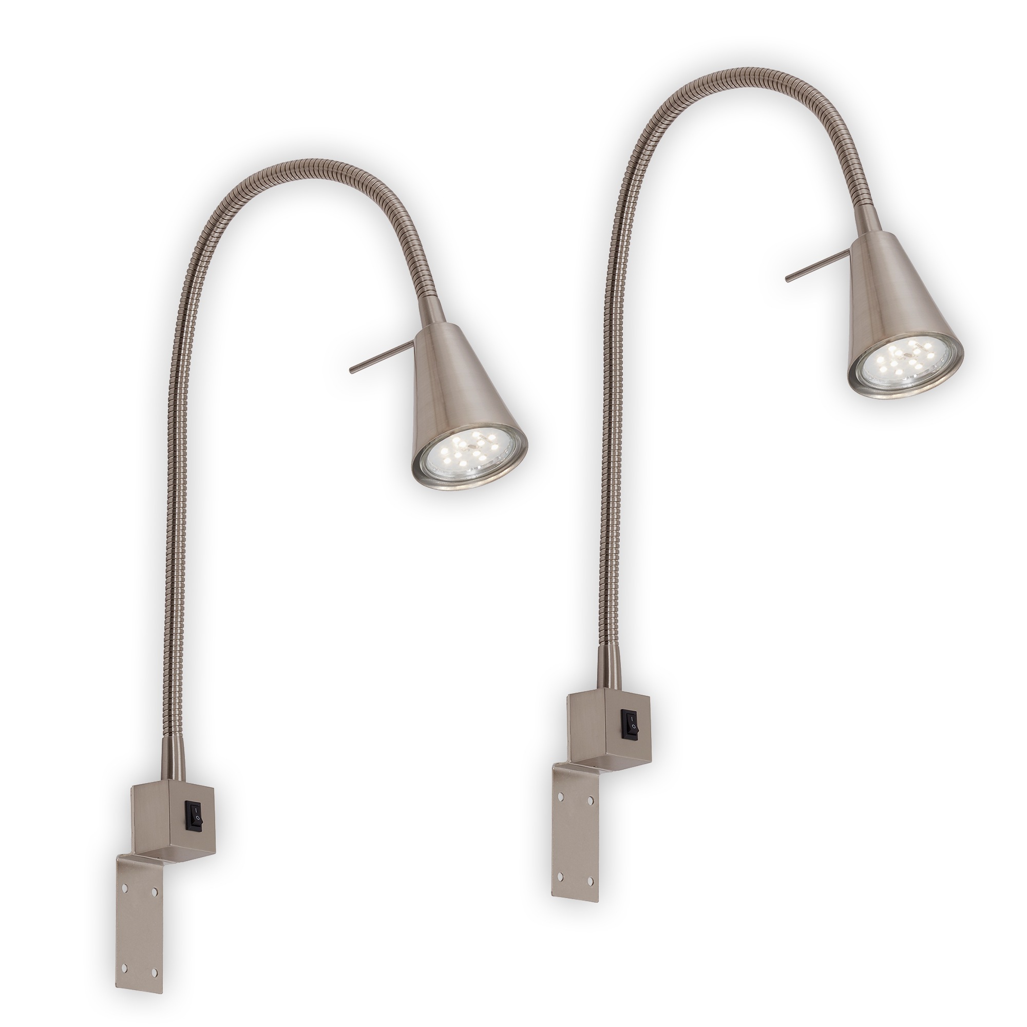 Briloner Leuchten LED Wandleuchte »2er Set LED Bettleuchte Schlafzimmer Woh günstig online kaufen