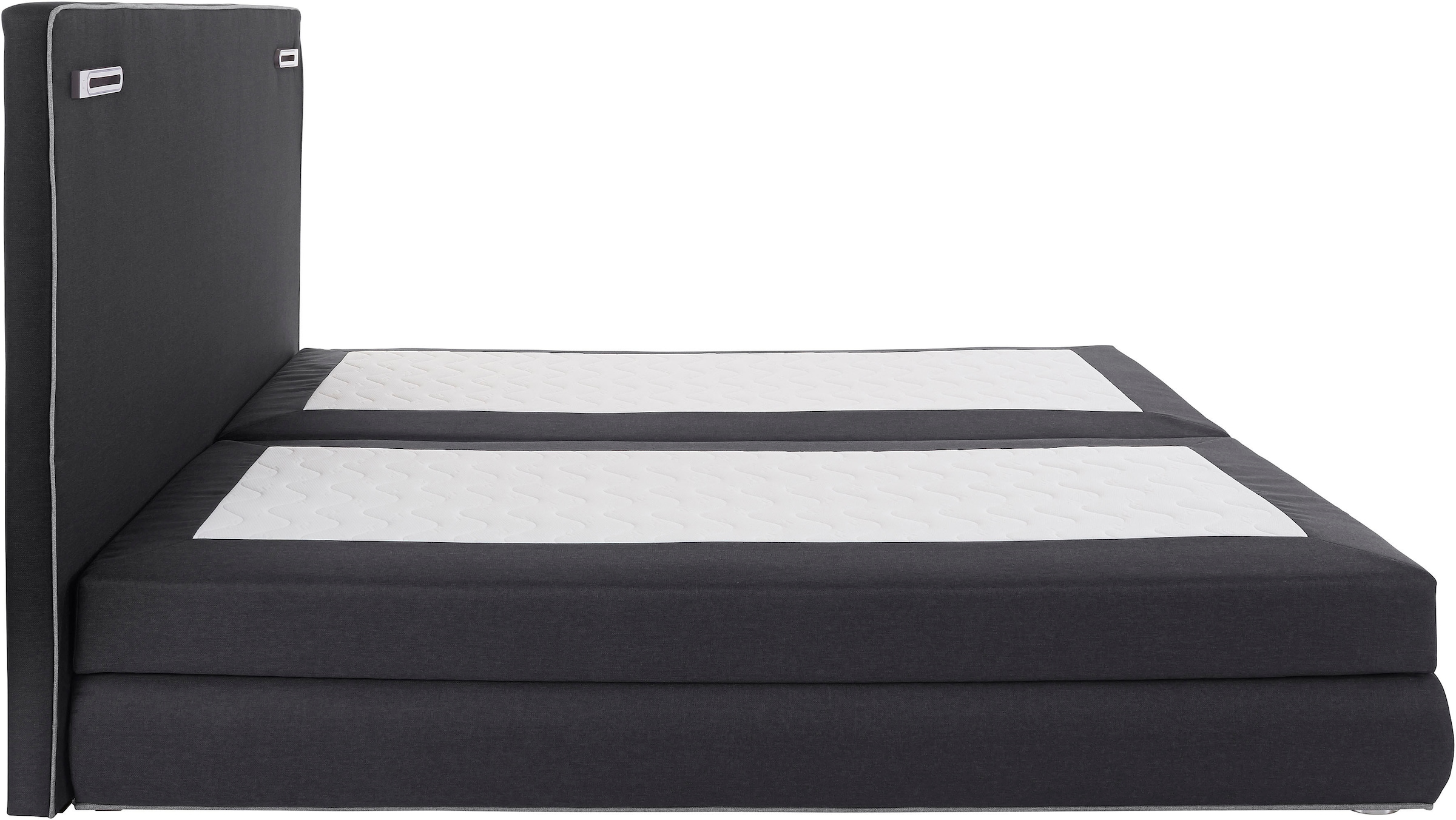 COLLECTION AB Boxspringbett »Ninoni mit Kaltschaummatratze«, inkl. Bettkasten, Topper und wahlweise mit LED-Beleuchtung