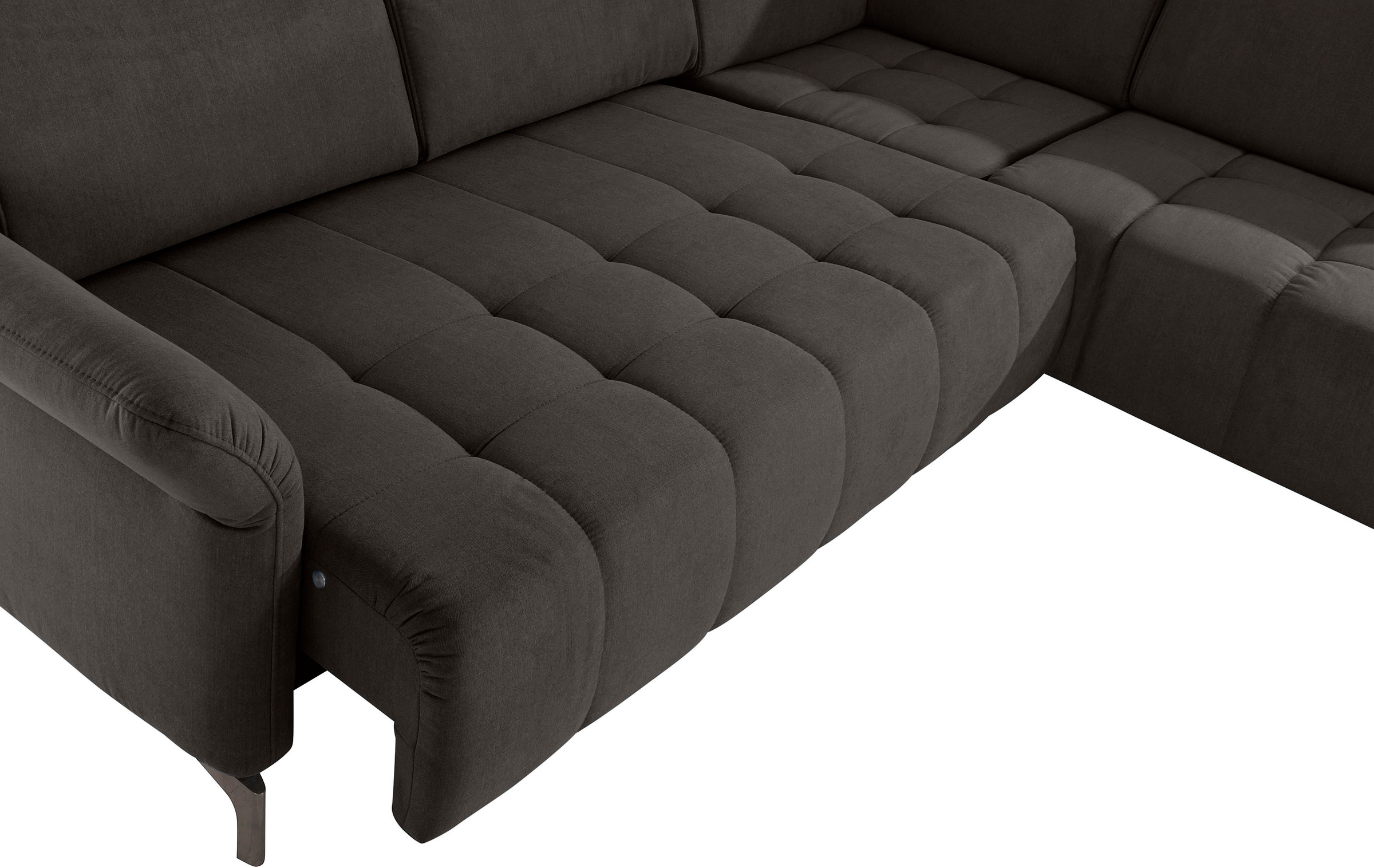 INOSIGN Ecksofa »Fresh L-Form«, Federkern, wahlweise Kopfteilverstellung und motorischer Vorziehsitz
